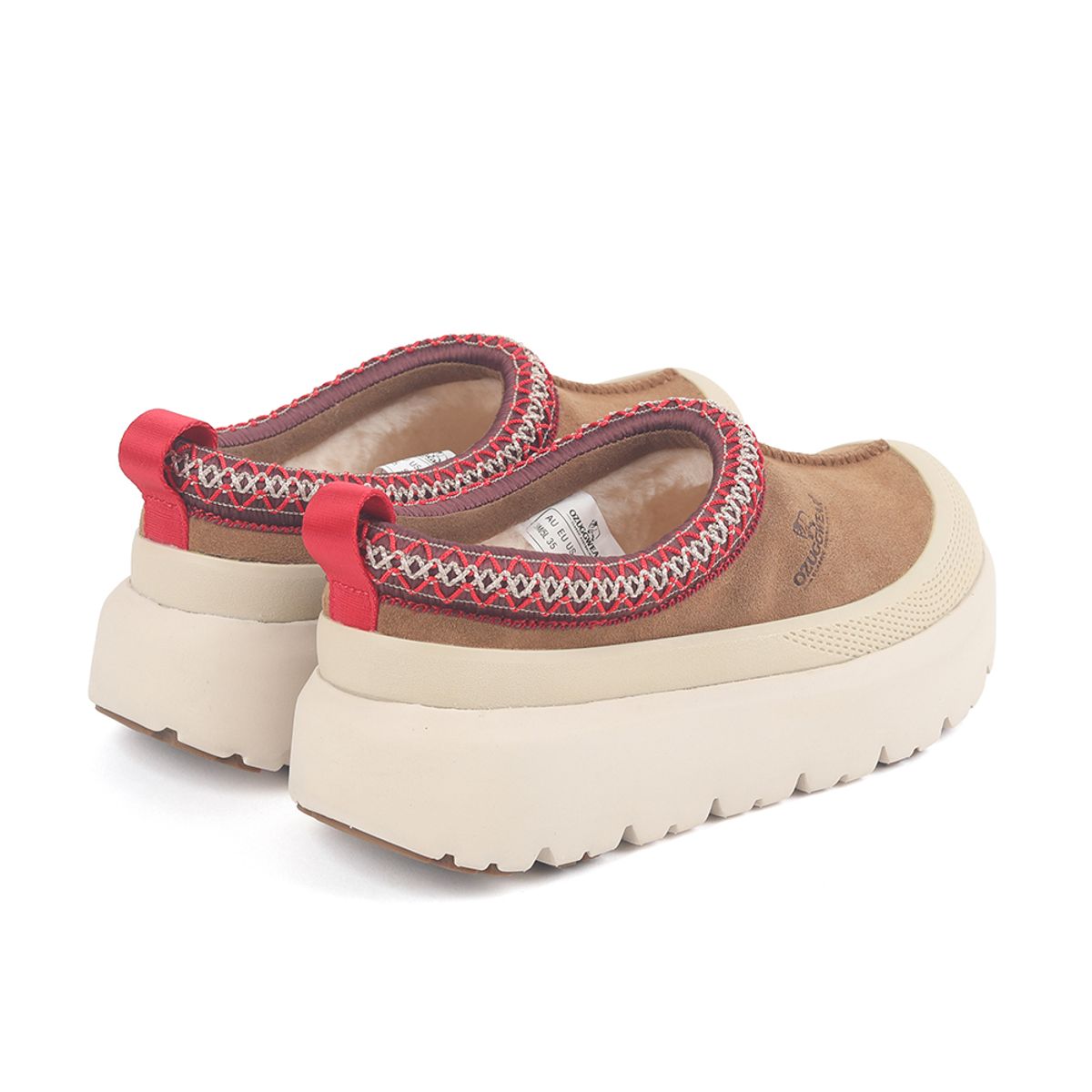 오즈어그웨어(OZ UGG WEAR) 어덜트 시드니 플러스 슬리퍼 체스넛화이트
