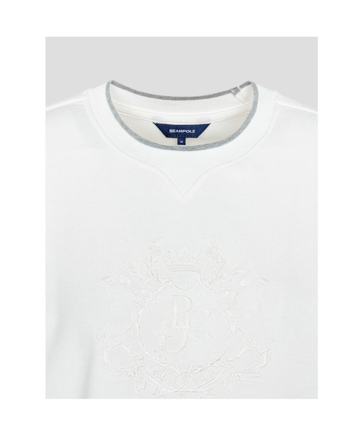 빈폴골프(BEANPOLE GOLF) 여성 원포인트 블루종핏 긴소매 티셔츠 - 화이트