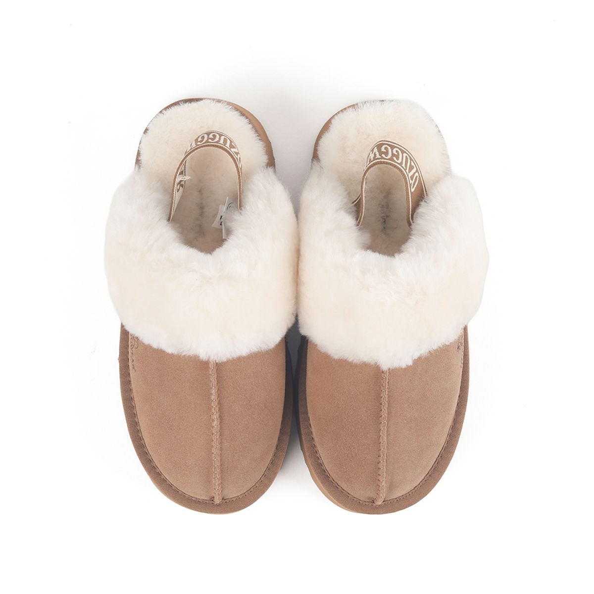 오즈어그웨어(OZ UGG WEAR) 어덜트 플랫폼 슬리퍼 백스트랩 브라운