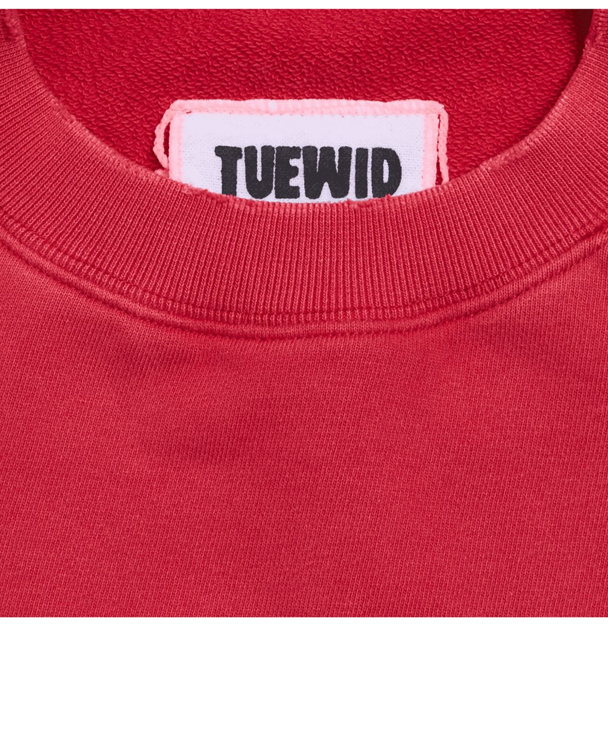 투위드(TUEWID) adult logo sweatshirts in cherry red