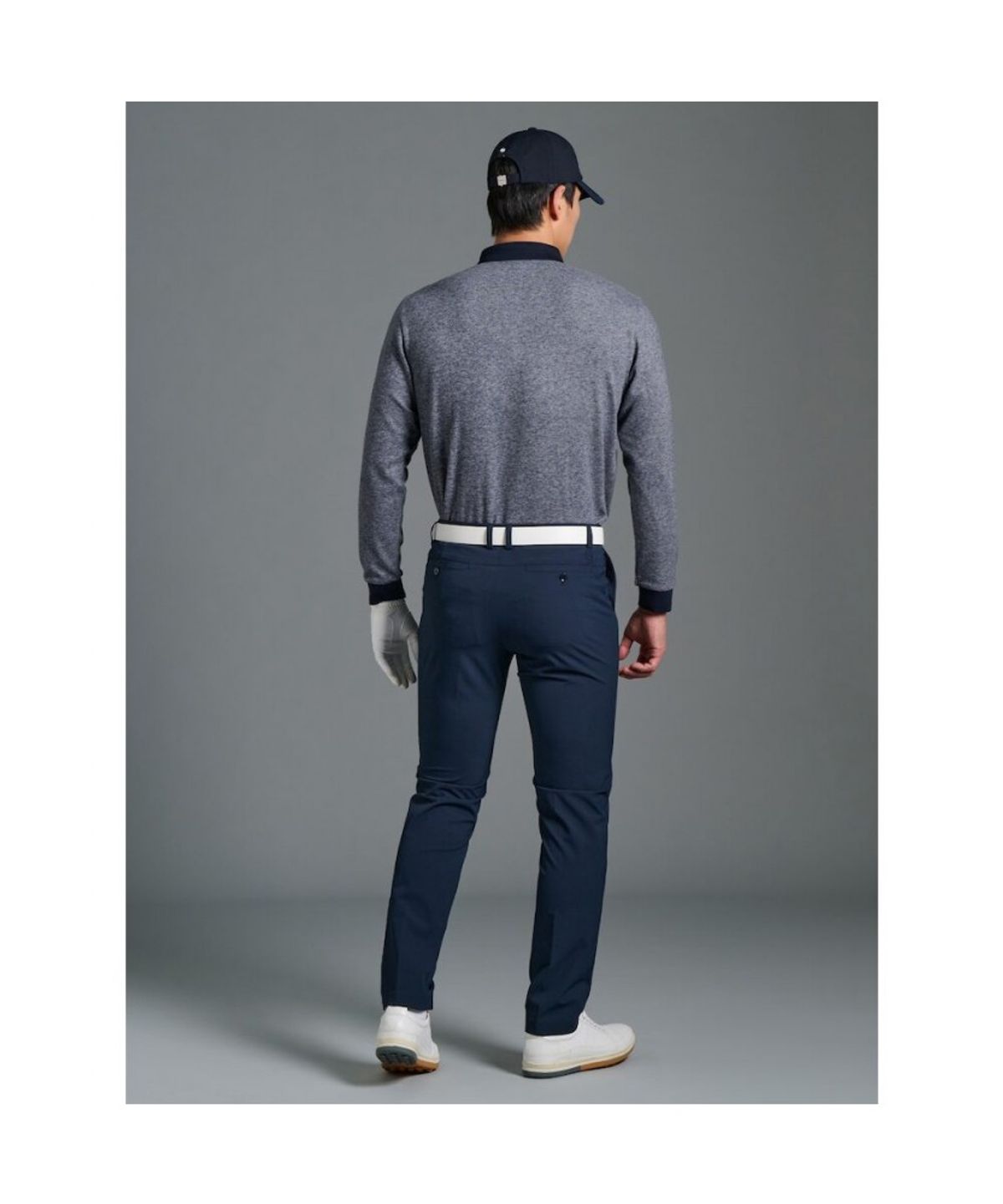 빈폴골프(BEANPOLE GOLF) 남성 약기모 피케 칼라 티셔츠 - 네이비