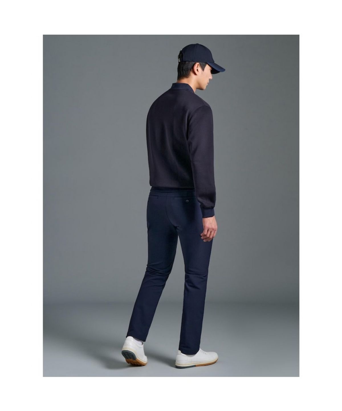 빈폴골프(BEANPOLE GOLF) 남성 맨투맨 칼라 티셔츠 - 네이비
