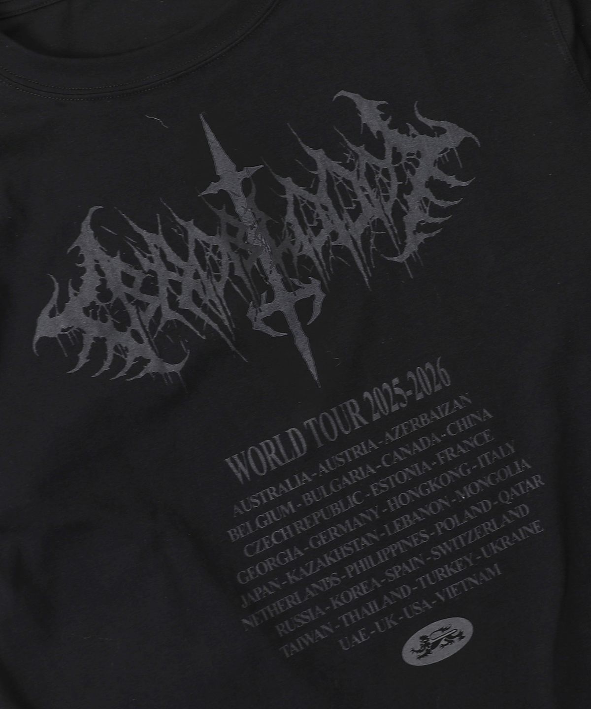 배드블러드(BADBLOOD) 2025 월드투어 레이어드 롱슬리브 - 블랙/스트라이프