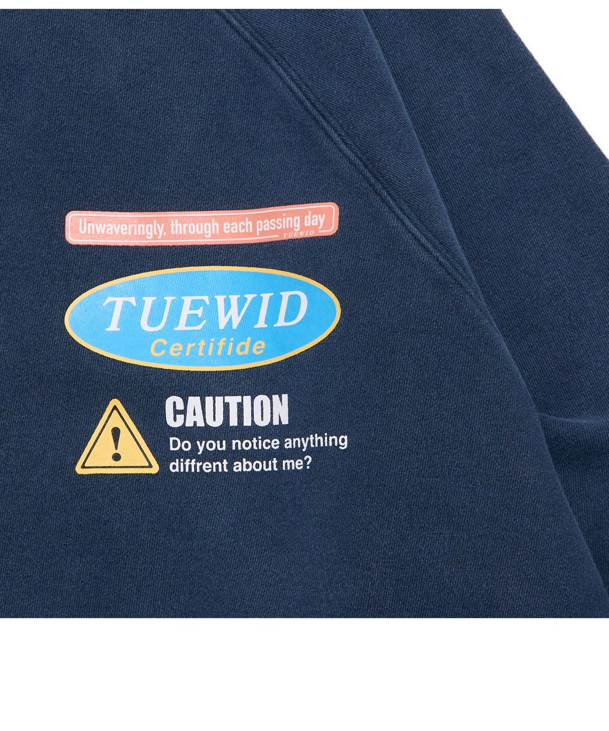 투위드(TUEWID) certified sweatshirts in navy