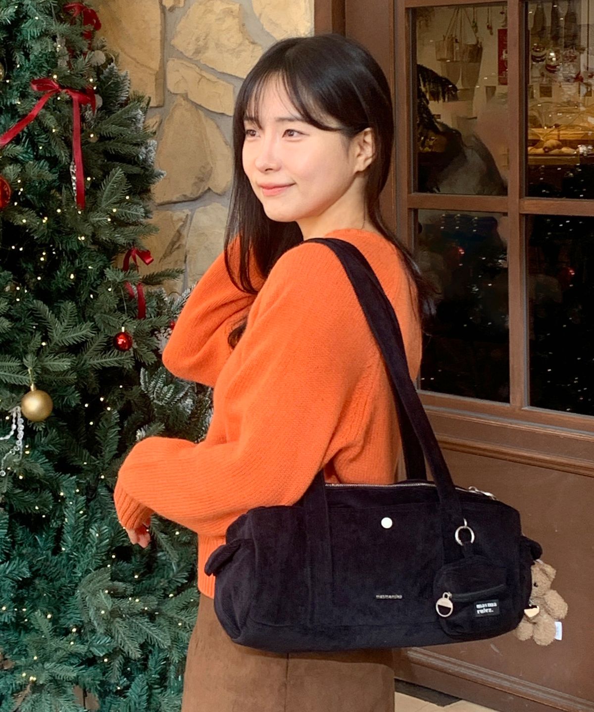 마스마룰즈(MASMARULEZ) [파우치세트]Tubby roll bag_Corduroy Black