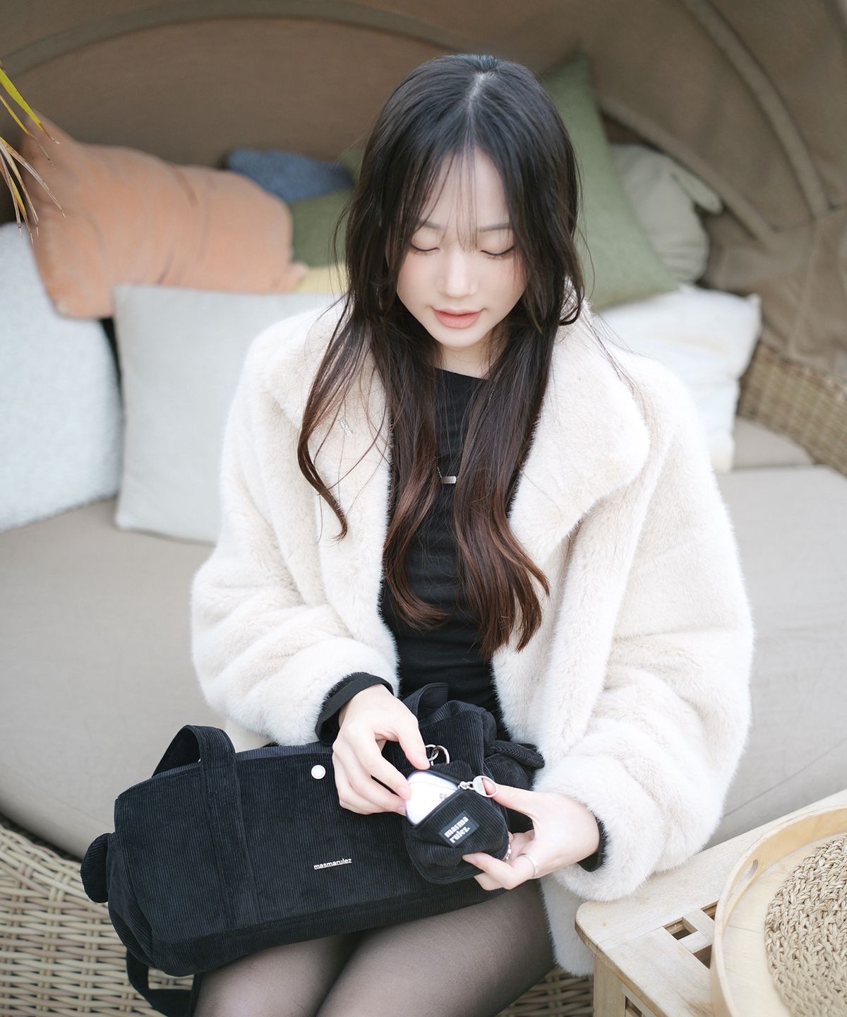 마스마룰즈(MASMARULEZ) [파우치세트]Tubby roll bag_Corduroy Black