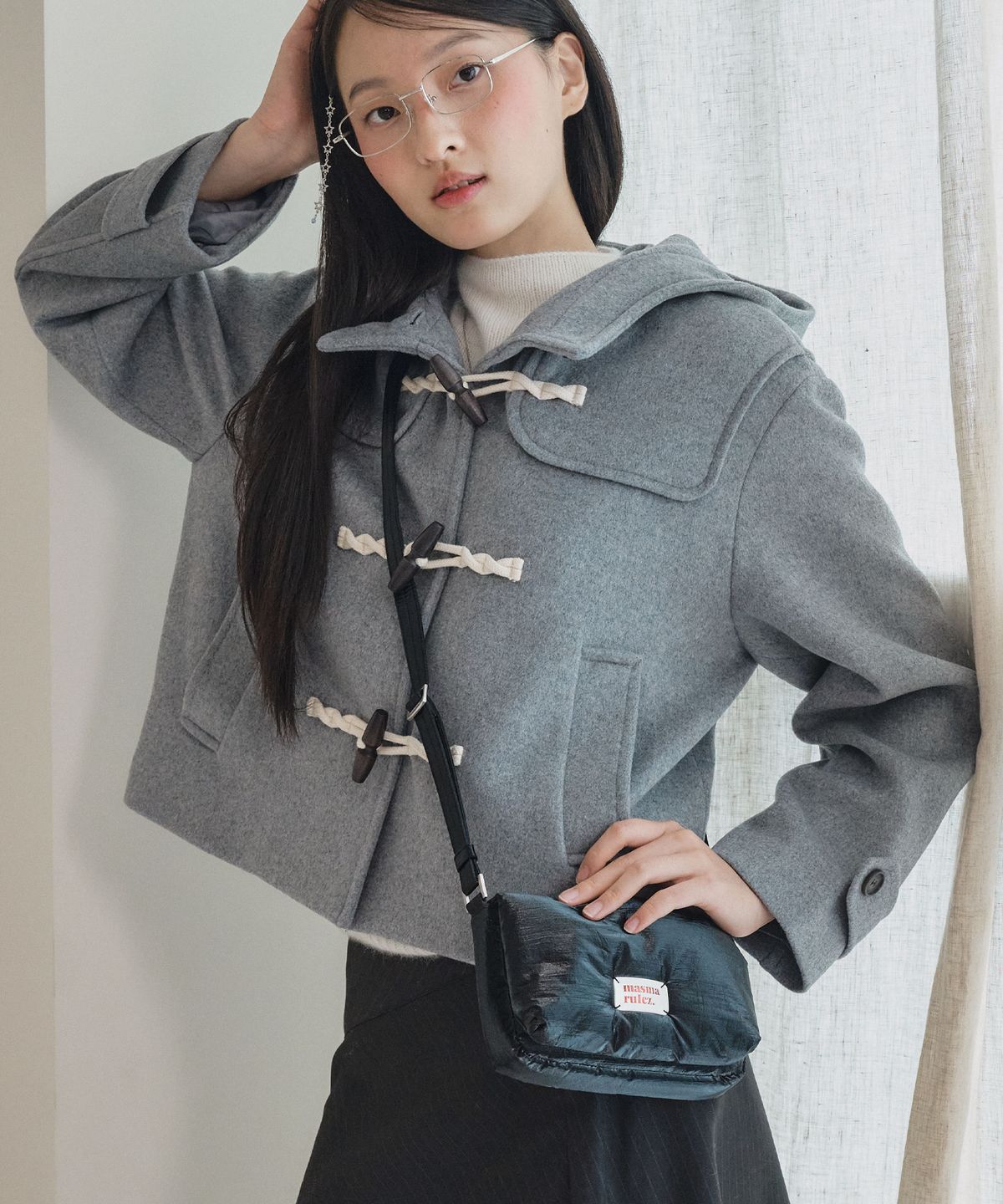마스마룰즈(MASMARULEZ) mini ver. Plumpy daily cross bag_Glossy 3 Colors