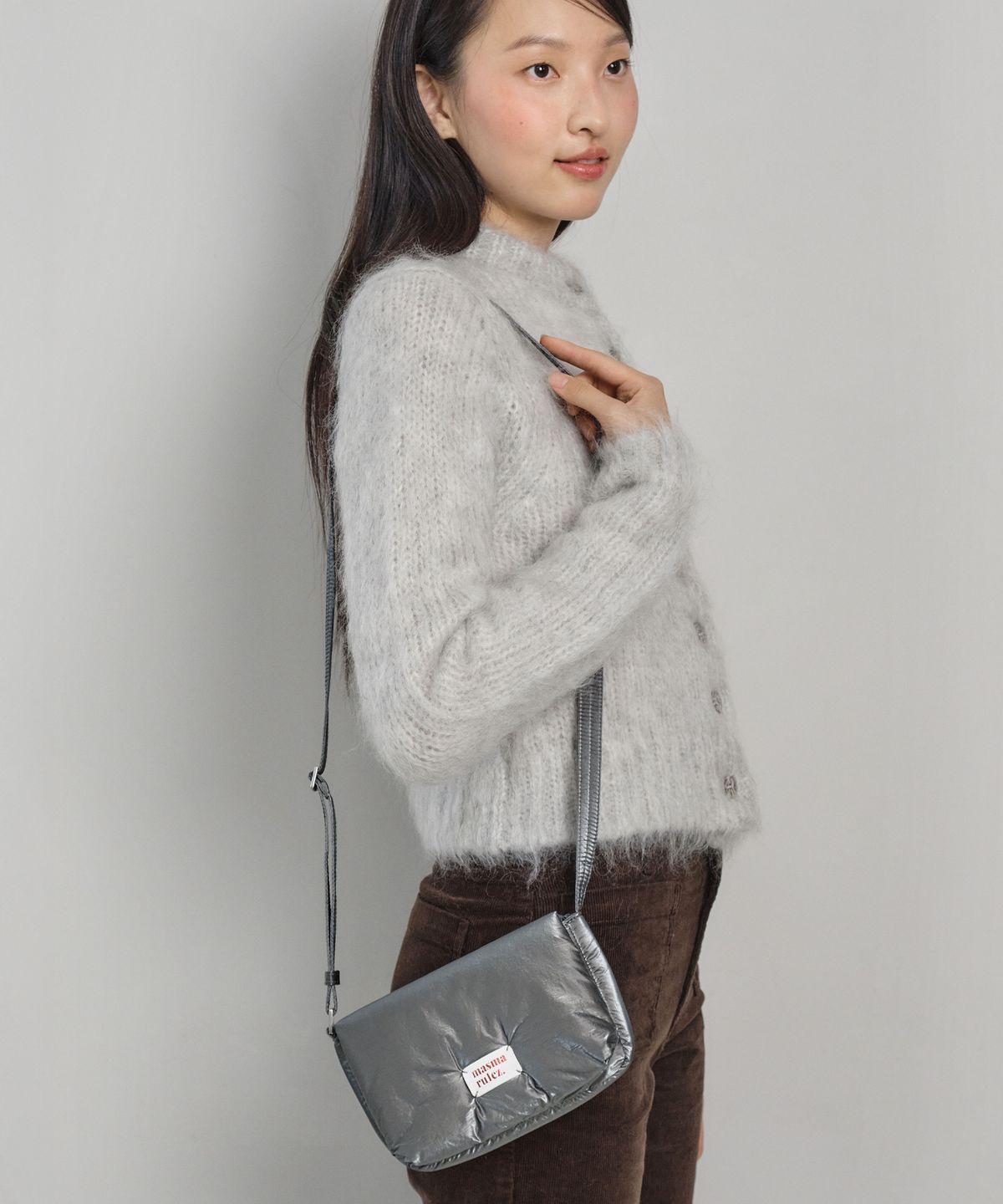 마스마룰즈(MASMARULEZ) mini ver. Plumpy daily cross bag_Glossy 3 Colors