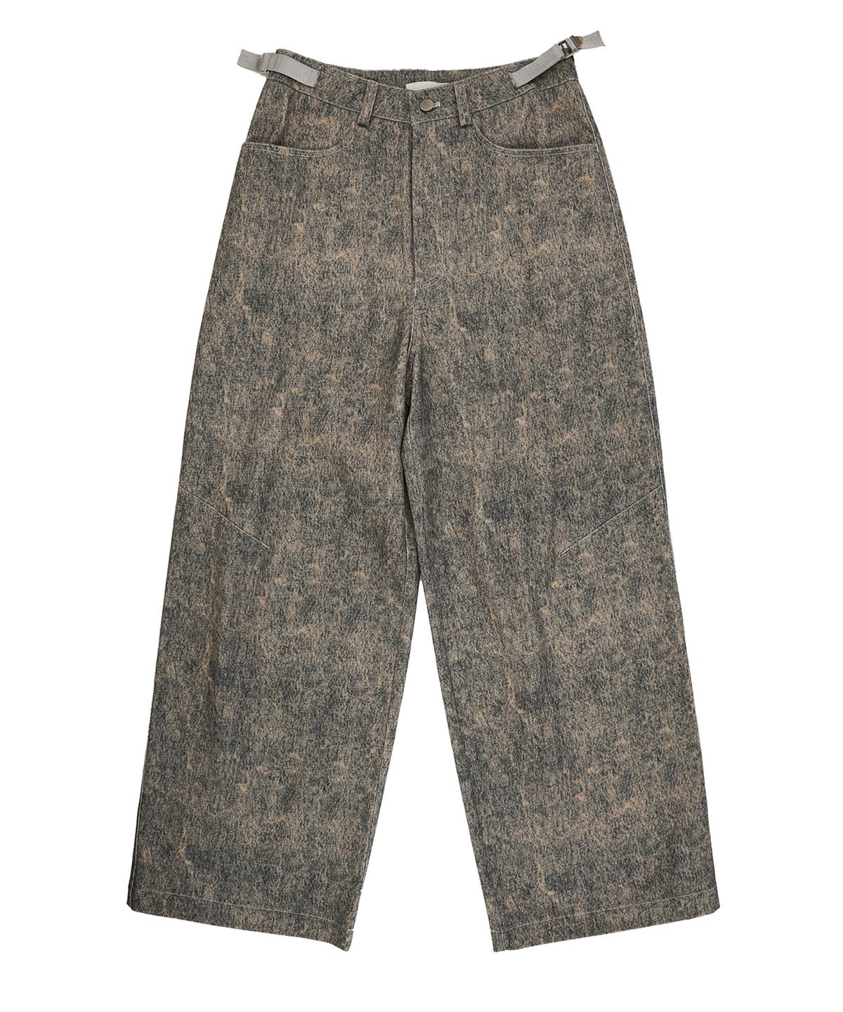 씬(SEEN) 2-TONE WIDE DENIM PANTS (Blue)