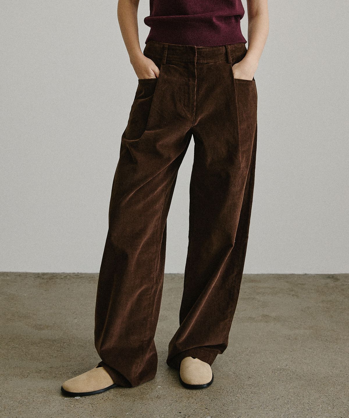 아티드(ARTID) 코듀로이 커브드 팬츠_2COLORS