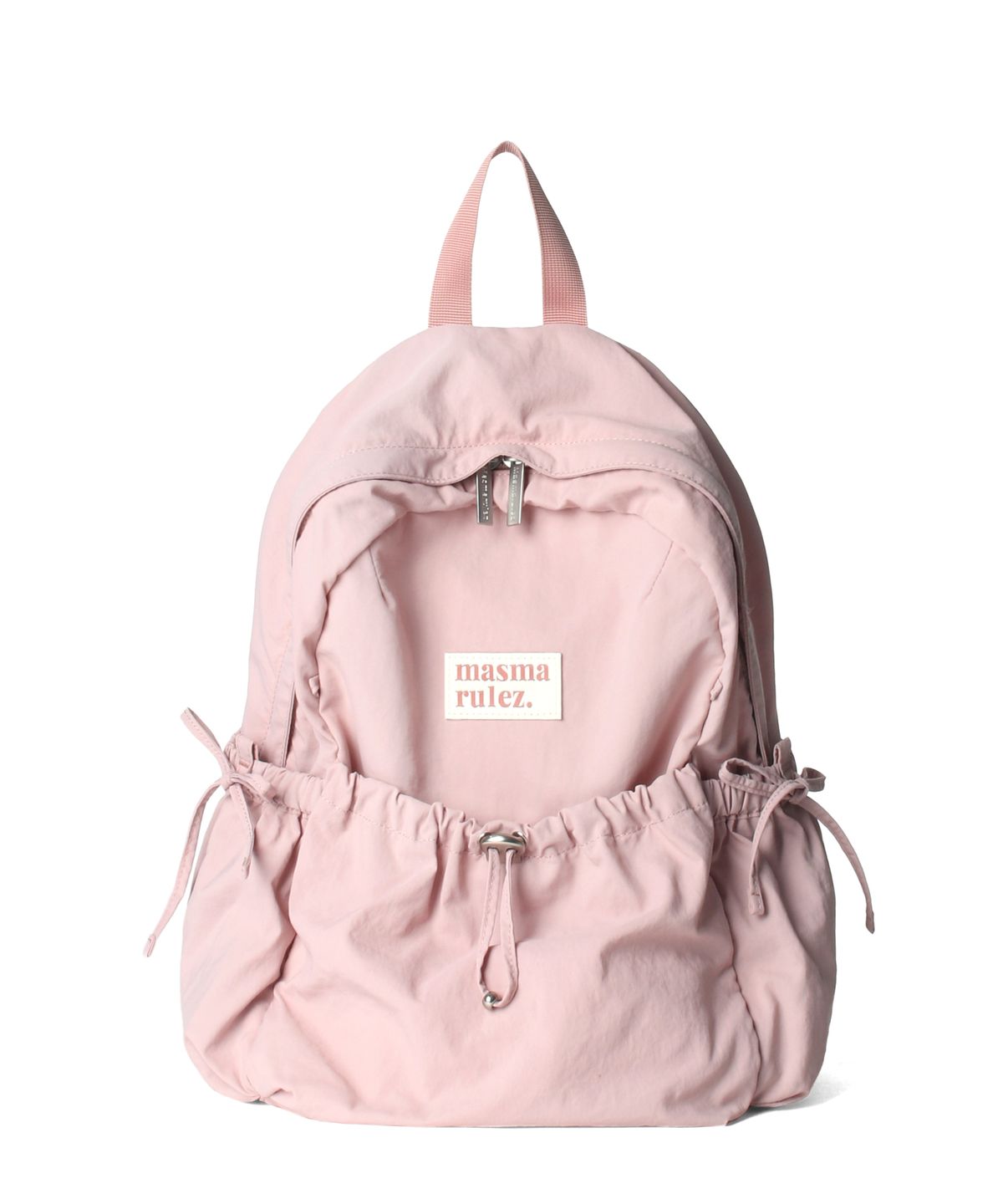 마스마룰즈(MASMARULEZ) mini ver. Ribbon pocket backpack_Fog pink
