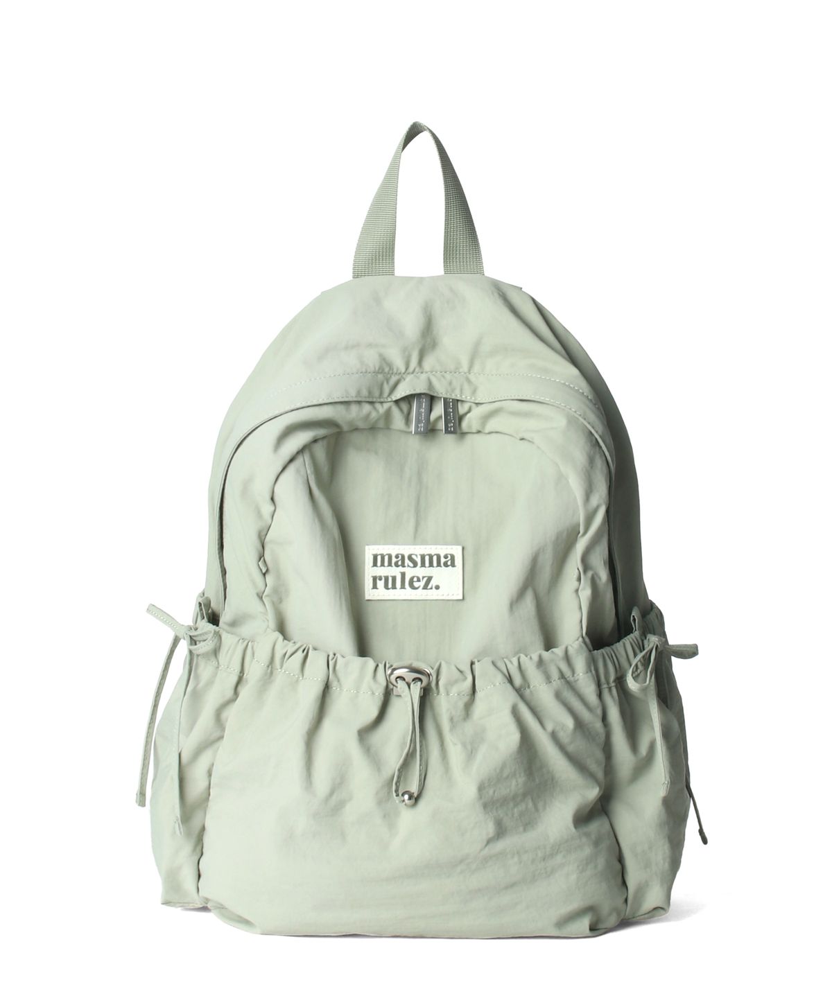 마스마룰즈(MASMARULEZ) mini ver. Ribbon pocket backpack_Fog green
