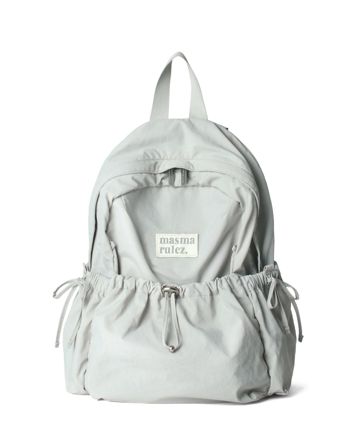 마스마룰즈(MASMARULEZ) mini ver. Ribbon pocket backpack_Light gray