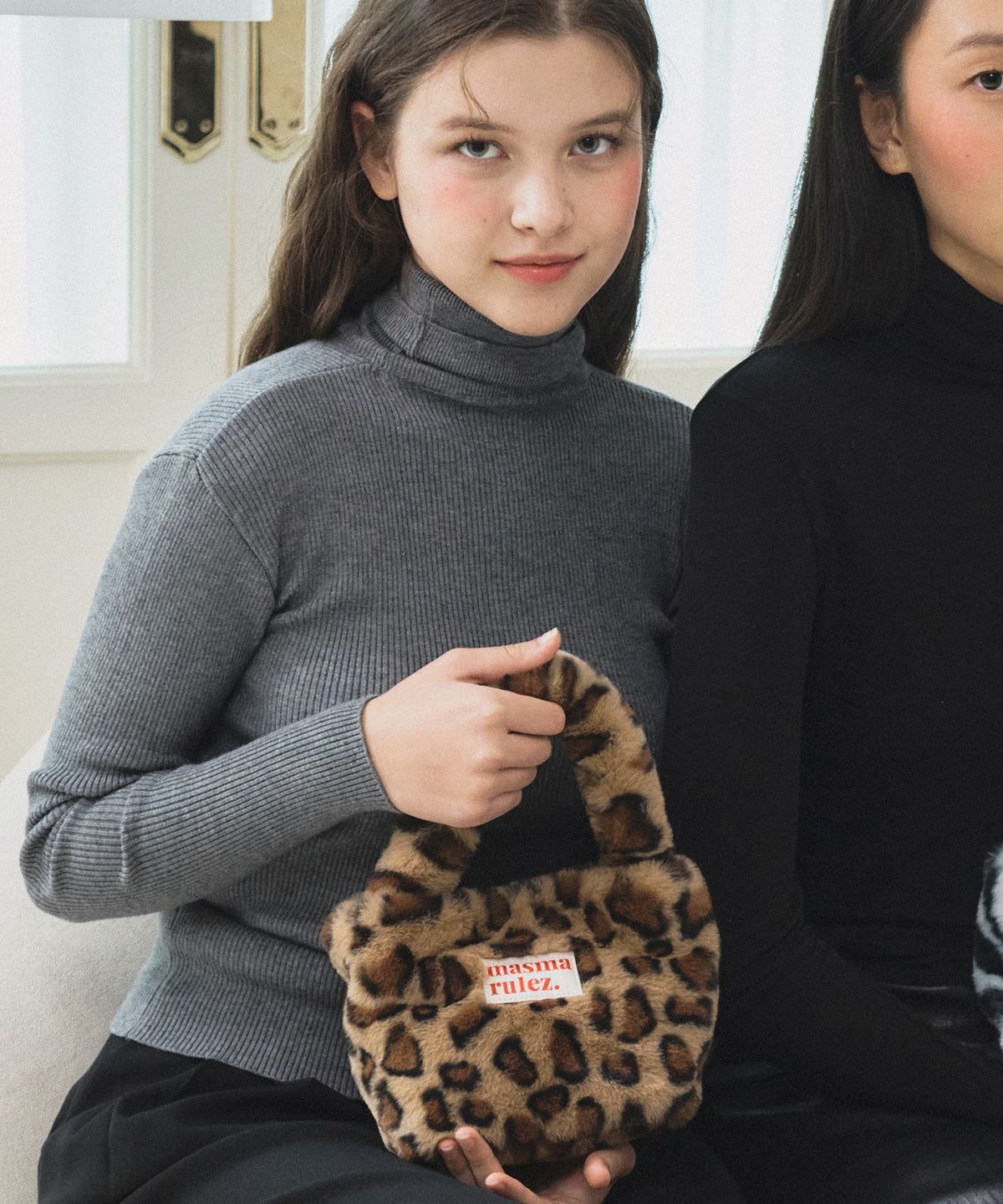 마스마룰즈(MASMARULEZ) [체인스트랩세트] Bodry tote bag_Animal Brown