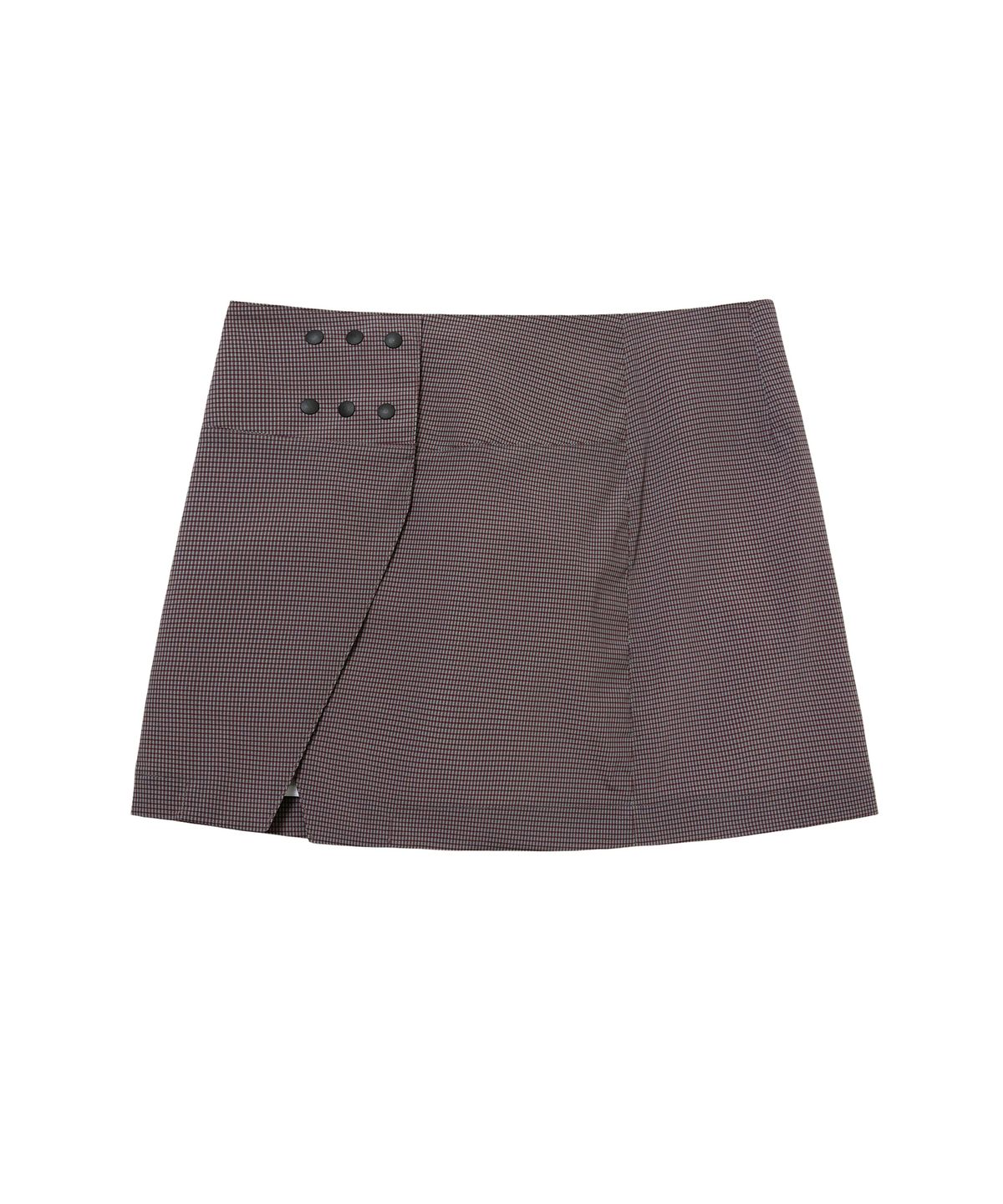 씬(SEEN) MINI WRAP SKIRT (Check Pattern)