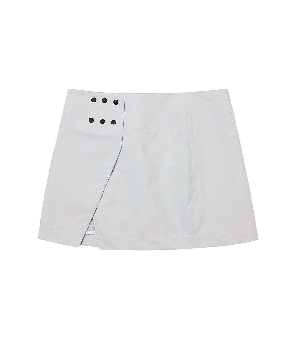 씬(SEEN) MINI WRAP SKIRT (Light Grey)