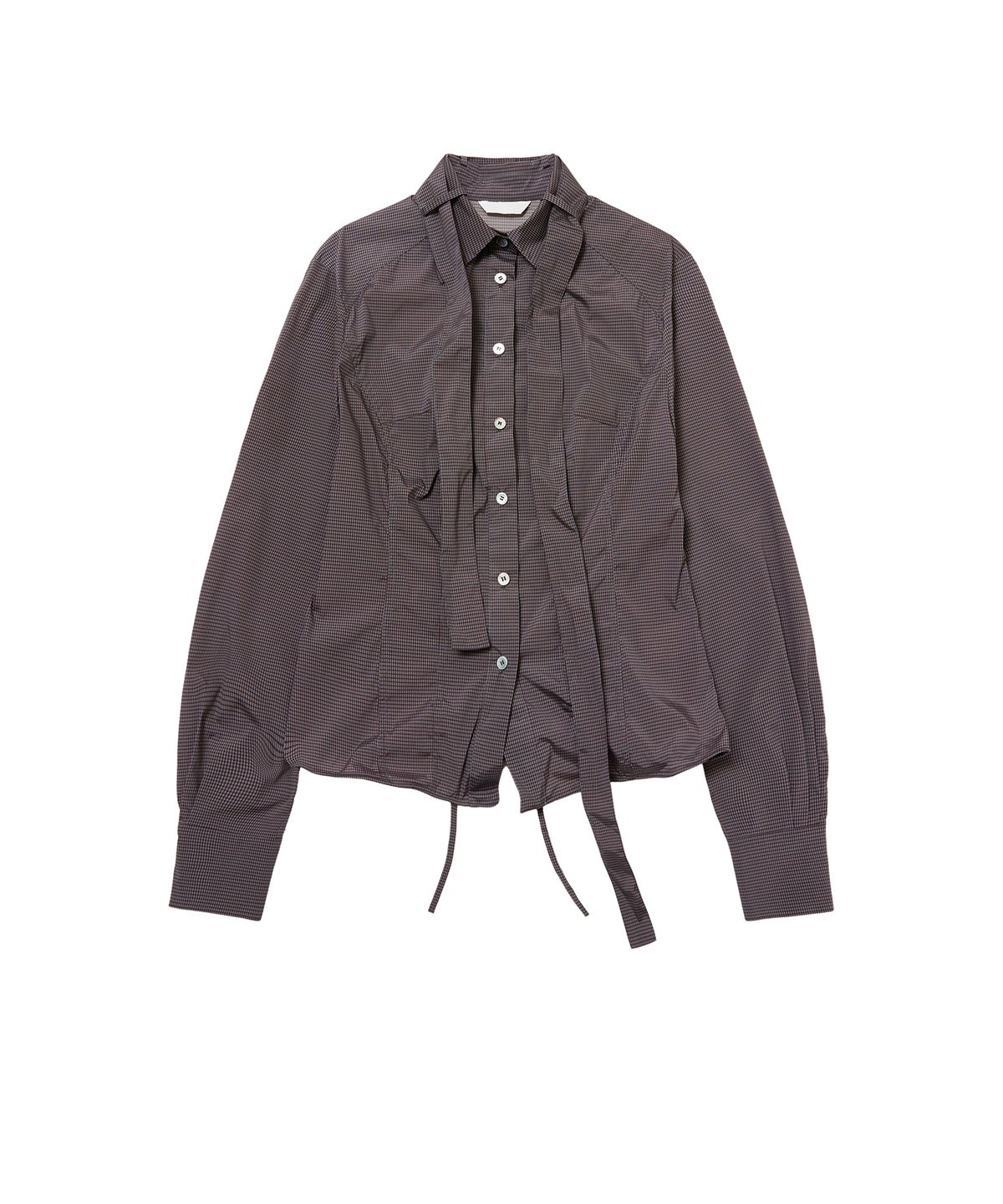 씬(SEEN) TIE STICHED NYLON SHIRTS (Check Pattern)