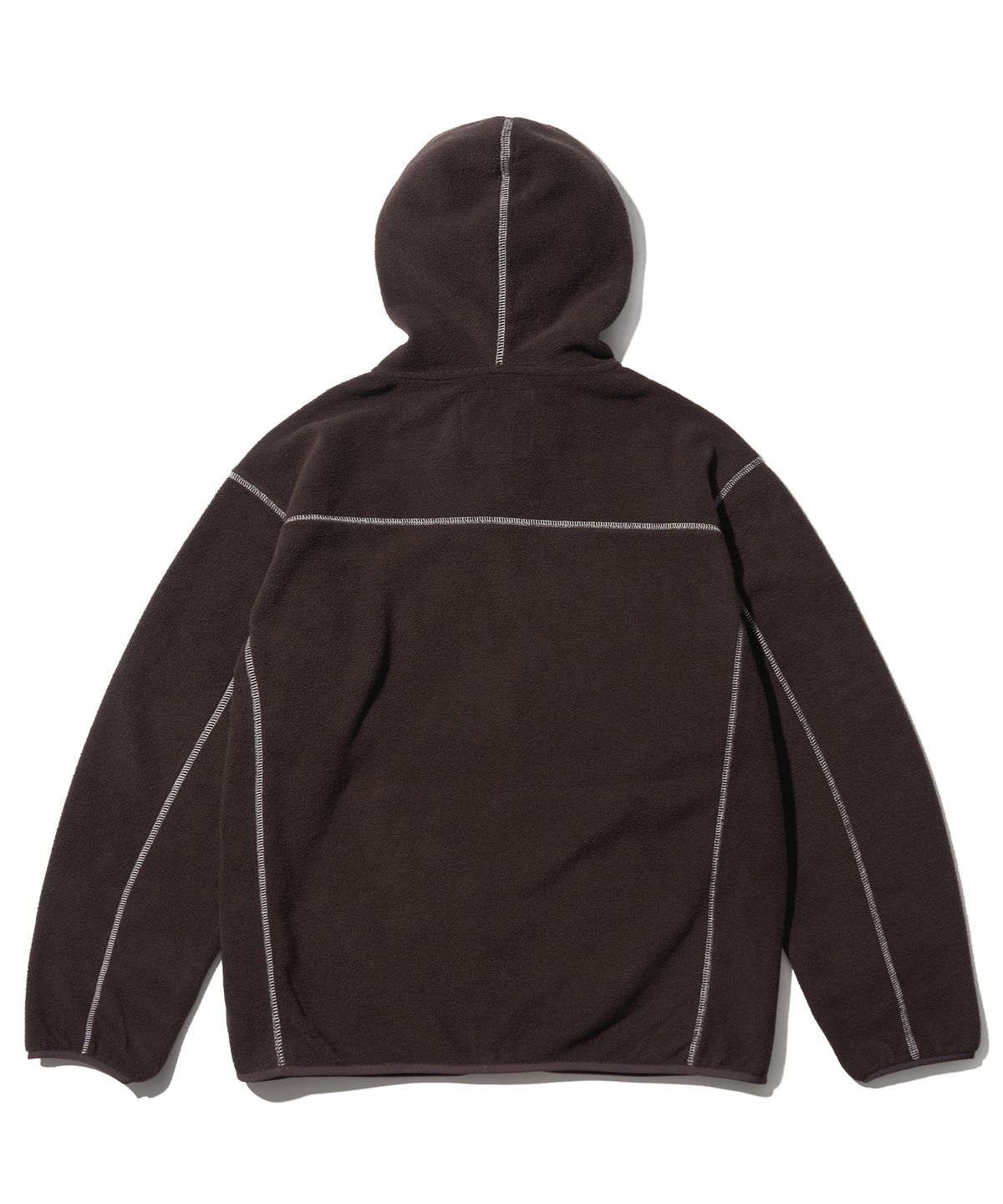 에이카화이트(AECA) AECA EVERLIGHT FLEECE ZIP UP HOODIE-BROWN