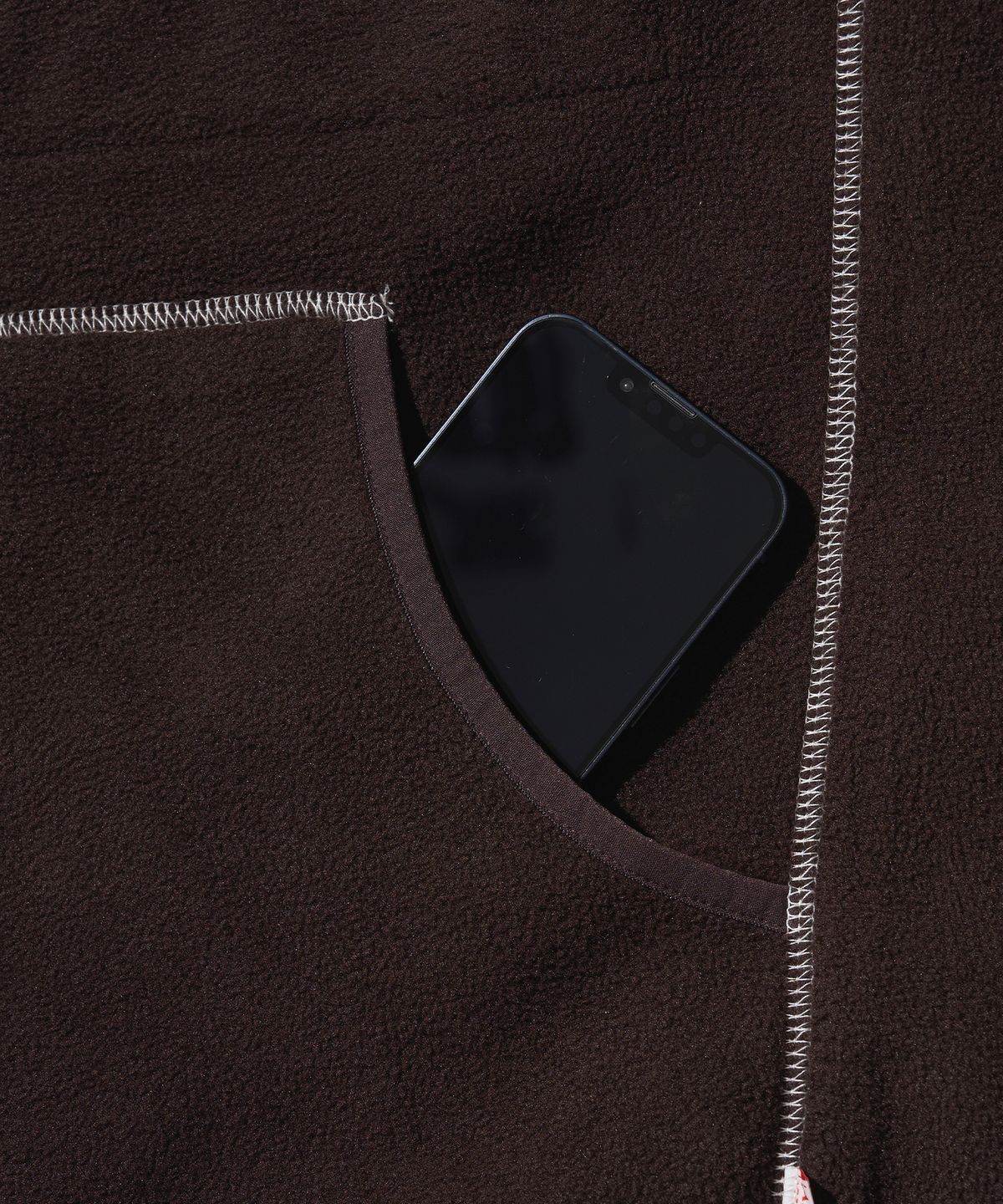 에이카화이트(AECA) AECA EVERLIGHT FLEECE ZIP UP HOODIE-BROWN