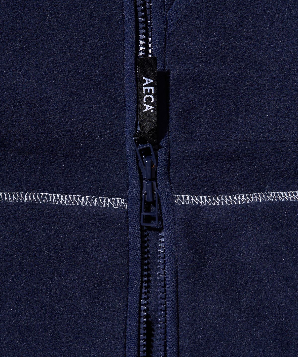 에이카화이트(AECA) AECA EVERLIGHT FLEECE ZIP UP HOODIE-NAVY