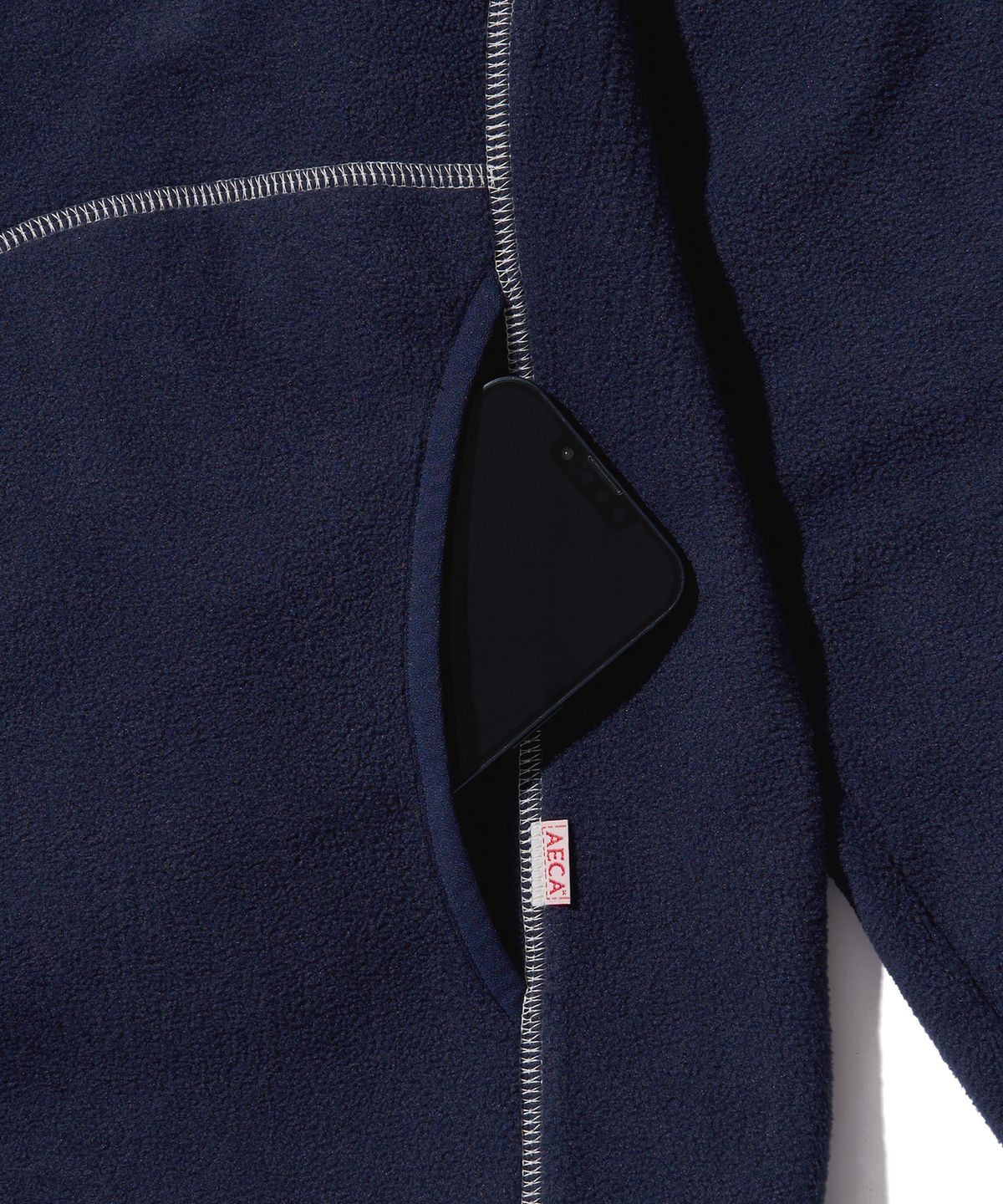 에이카화이트(AECA) AECA EVERLIGHT FLEECE STRING SWEAT-NAVY