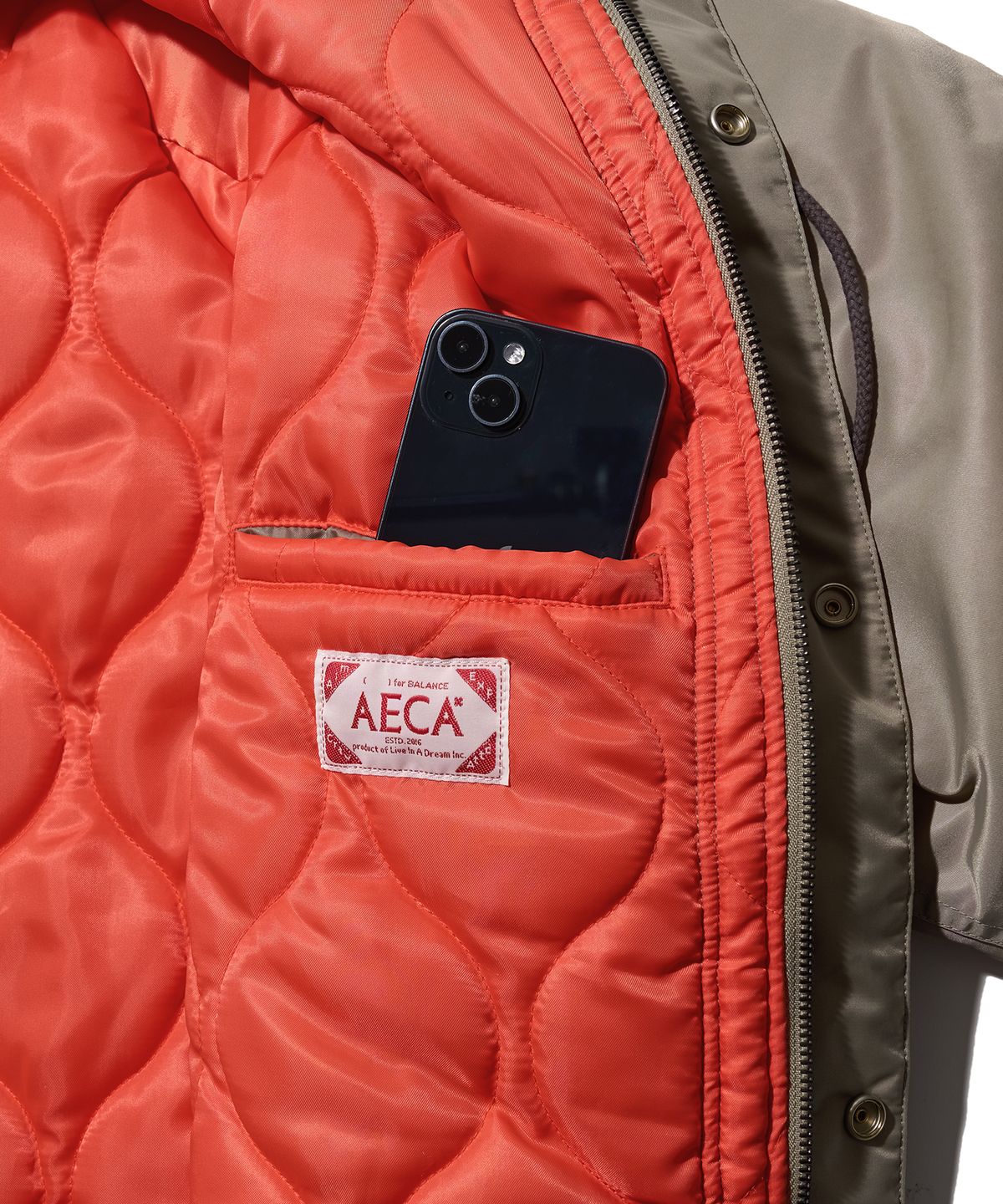에이카화이트(AECA) N3B HOODED MILITARY PARKA-LIGHT GREY