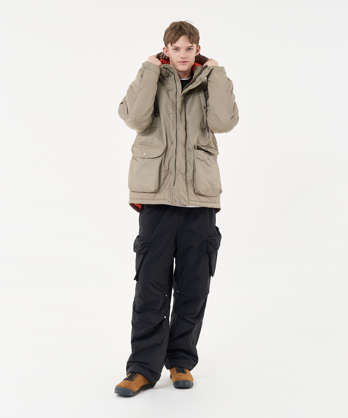 에이카화이트(AECA) N3B HOODED MILITARY PARKA-LIGHT GREY