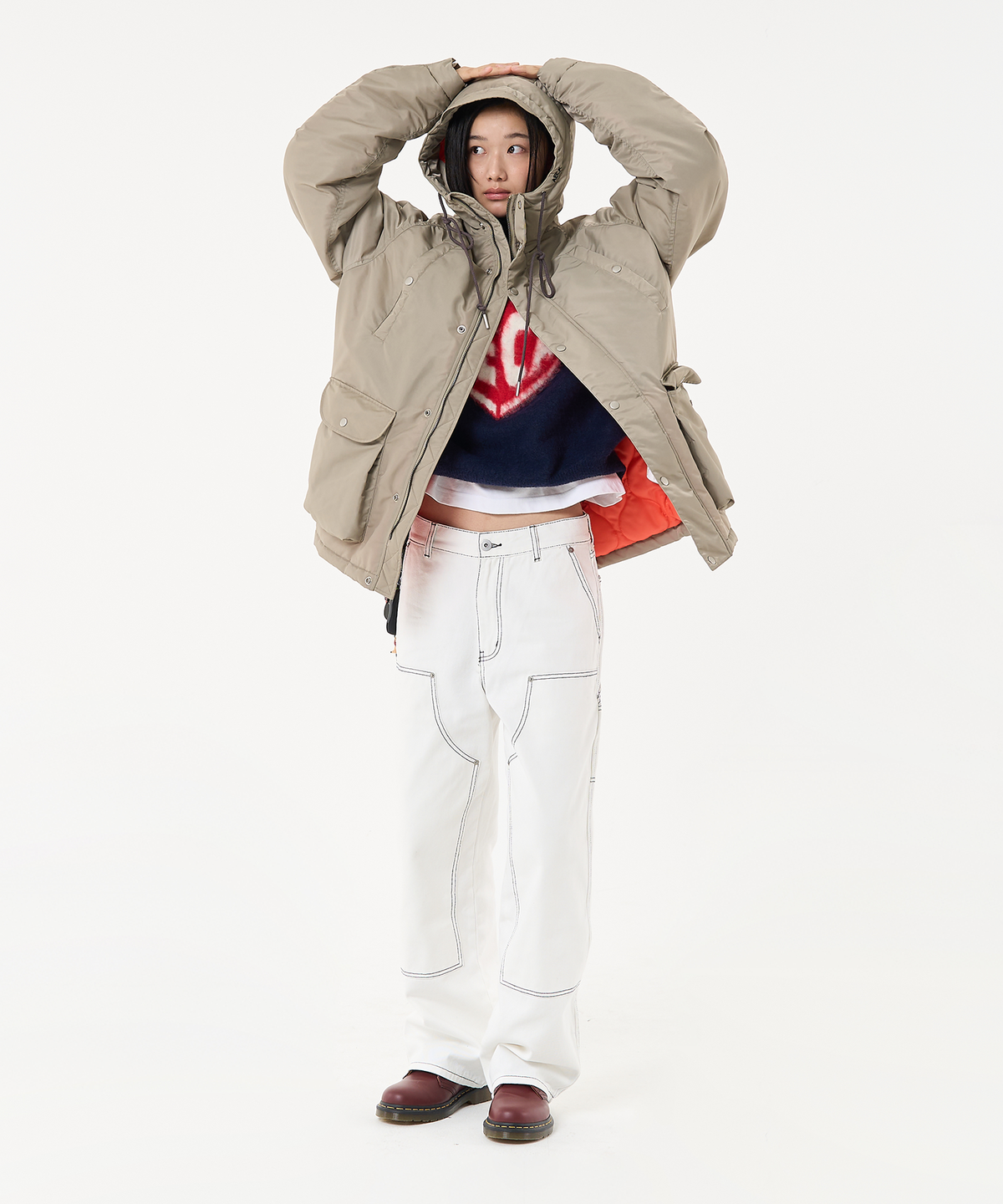 에이카화이트(AECA) N3B HOODED MILITARY PARKA-LIGHT GREY