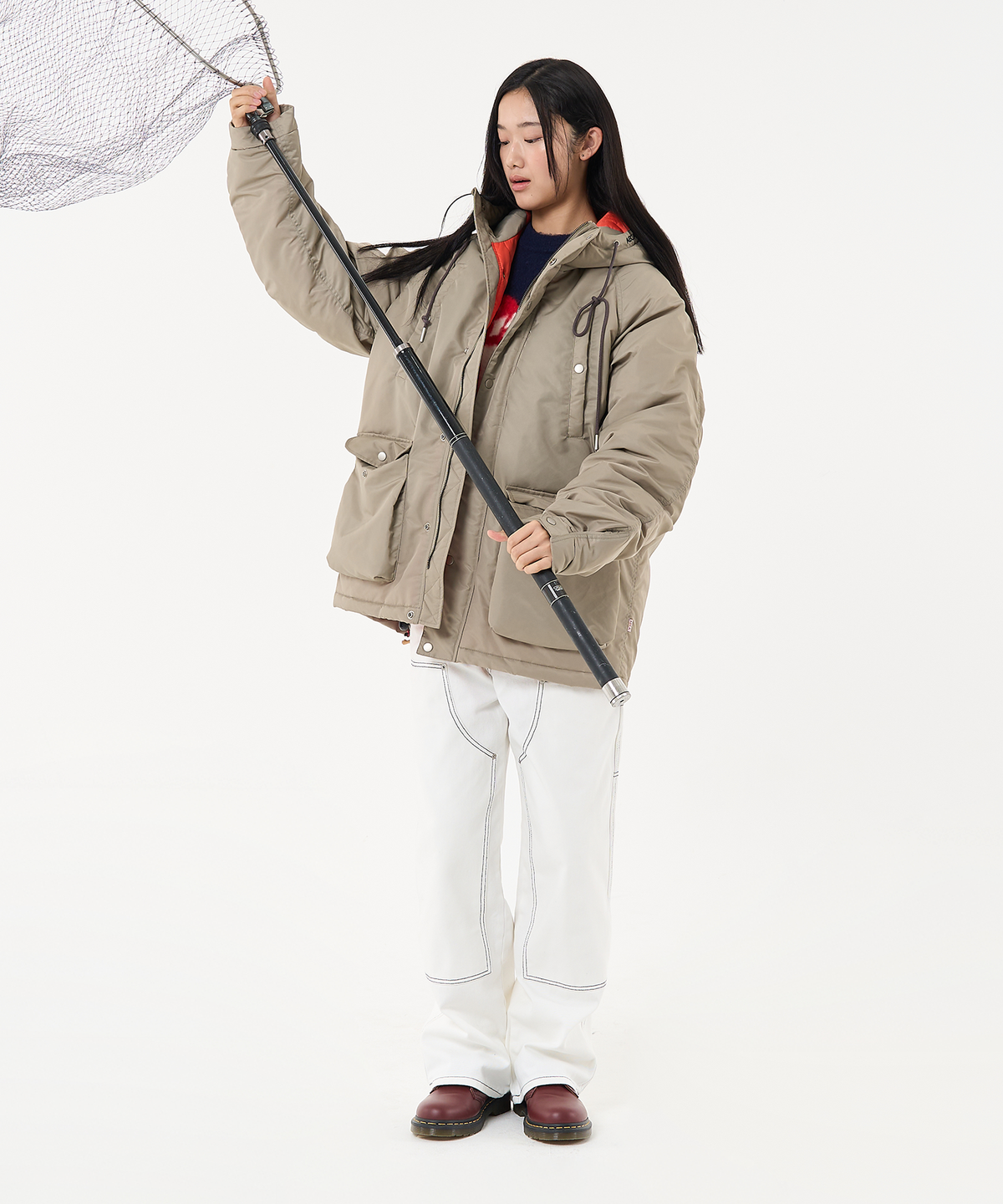 에이카화이트(AECA) N3B HOODED MILITARY PARKA-LIGHT GREY