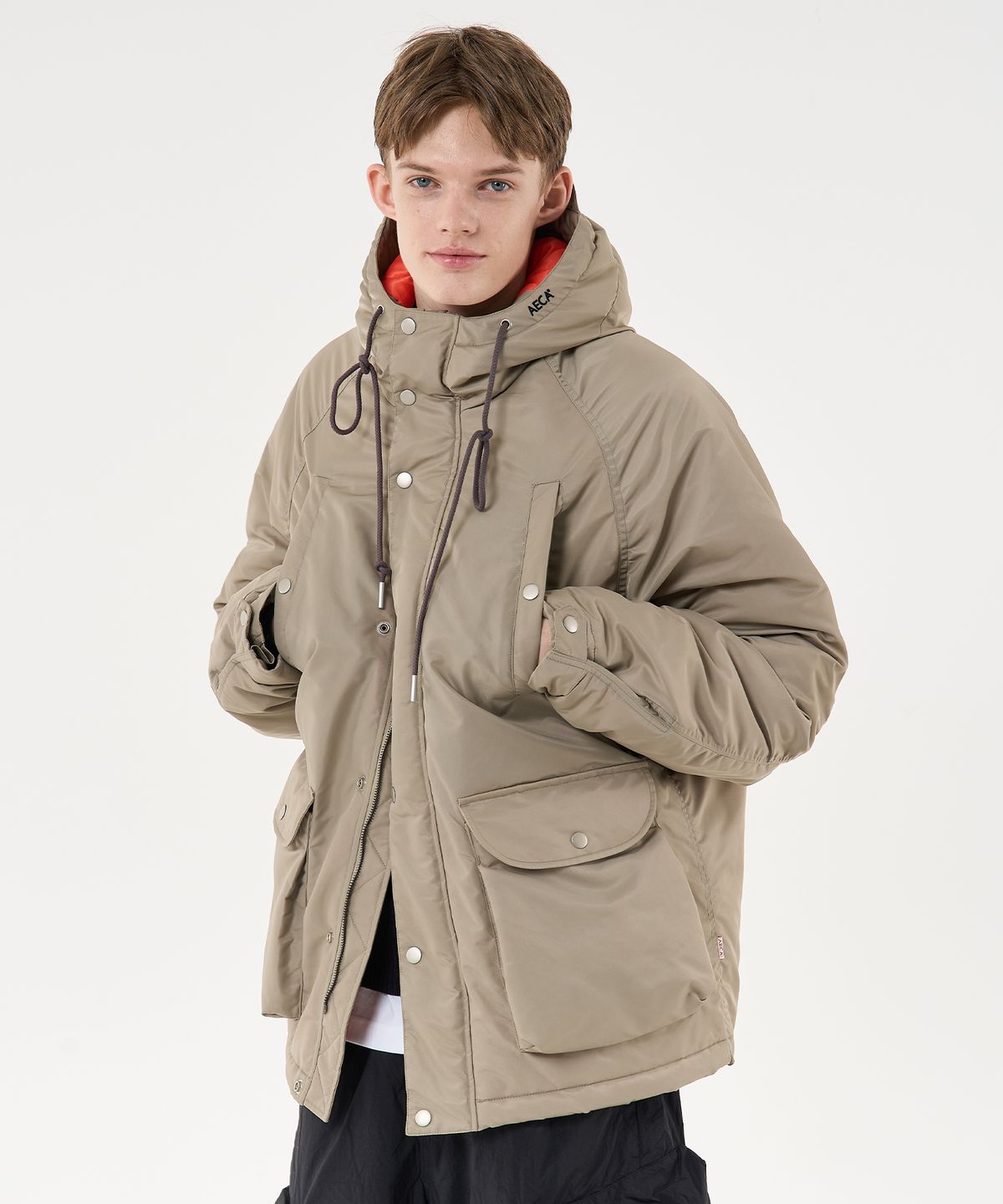 에이카화이트(AECA) N3B HOODED MILITARY PARKA-LIGHT GREY