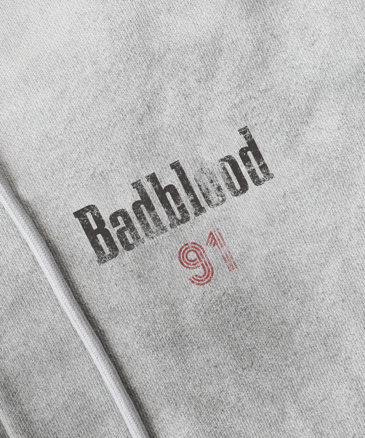배드블러드(BADBLOOD) 선 페이디드2 후드 집업 - 화이트