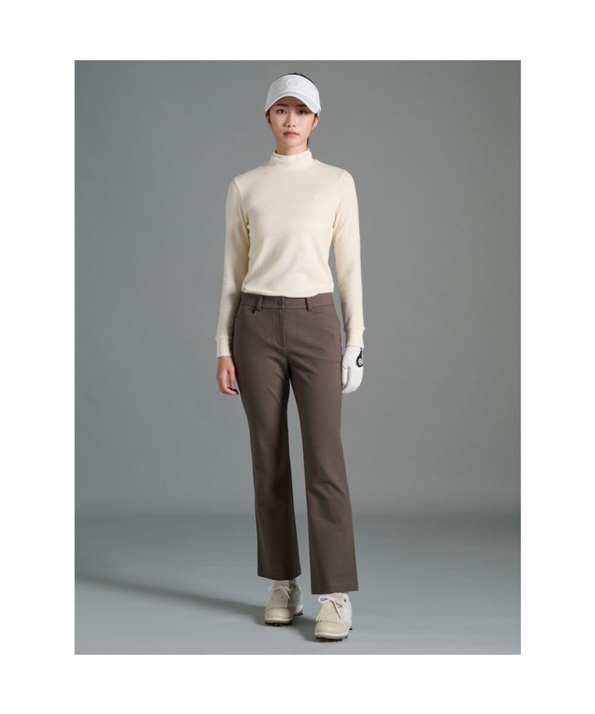 빈폴골프(BEANPOLE GOLF) 여성 혼방 핏업 부츠컷 팬츠 - 카키