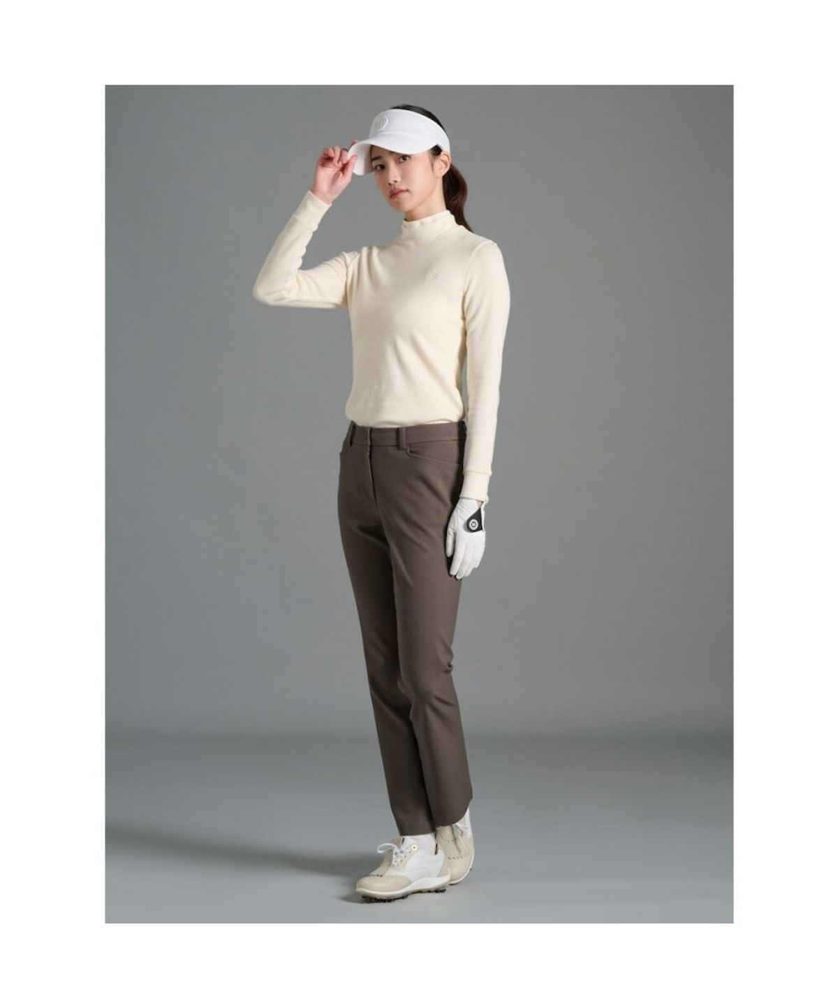 빈폴골프(BEANPOLE GOLF) 여성 혼방 핏업 부츠컷 팬츠 - 카키
