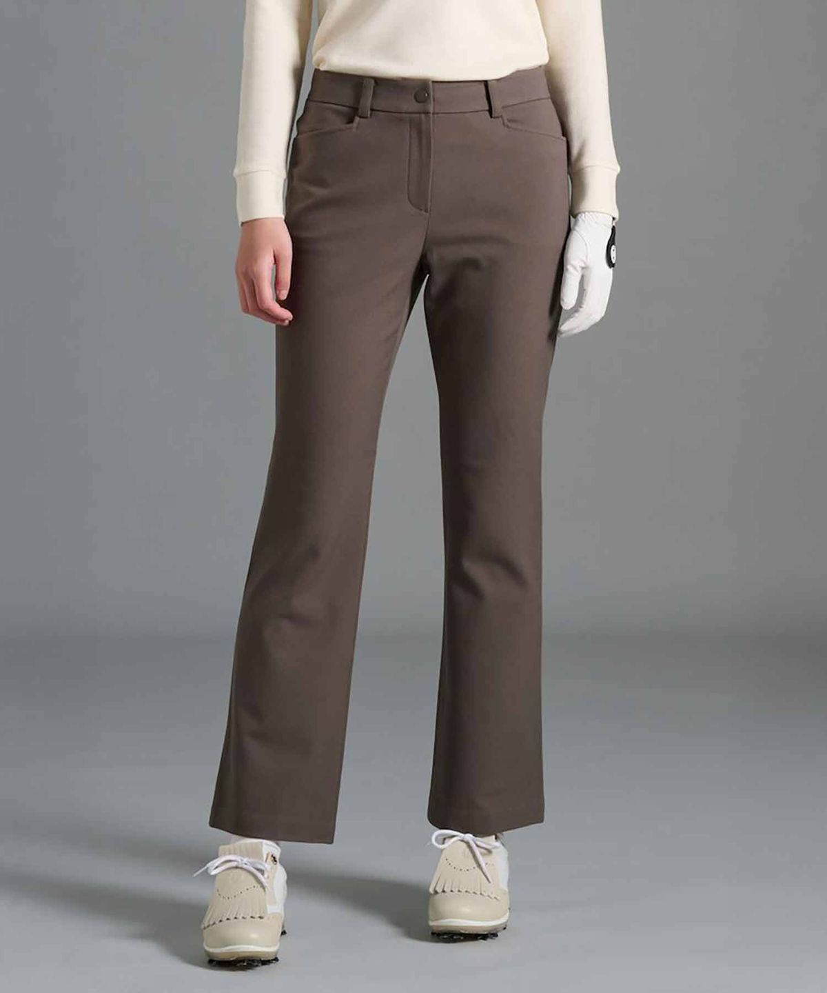 빈폴골프(BEANPOLE GOLF) 여성 혼방 핏업 부츠컷 팬츠 - 카키