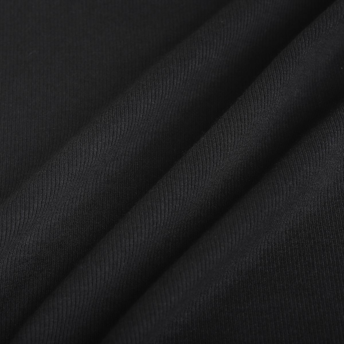 버뮤다그래스(BERMUDAGRASS) 투웨이 퍼 배색 니트 티셔츠-BLACK