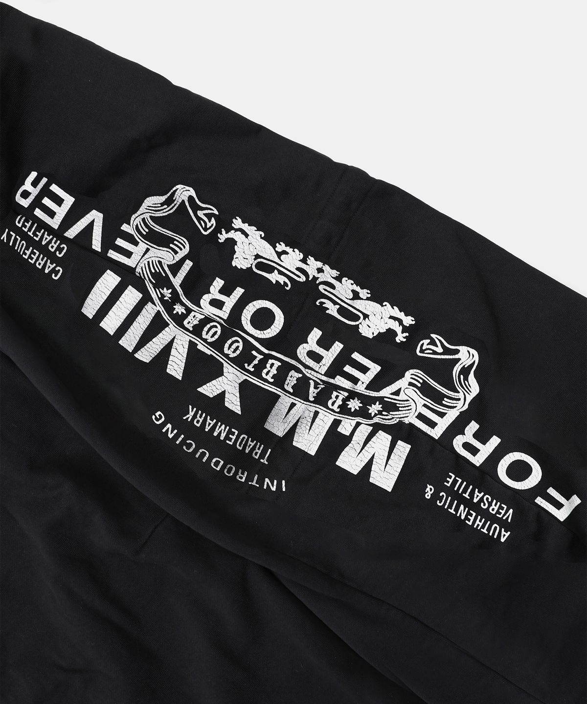 배드블러드(BADBLOOD) 바이퍼 로고 2 Way 커브드 조거 트라우져 - 블랙