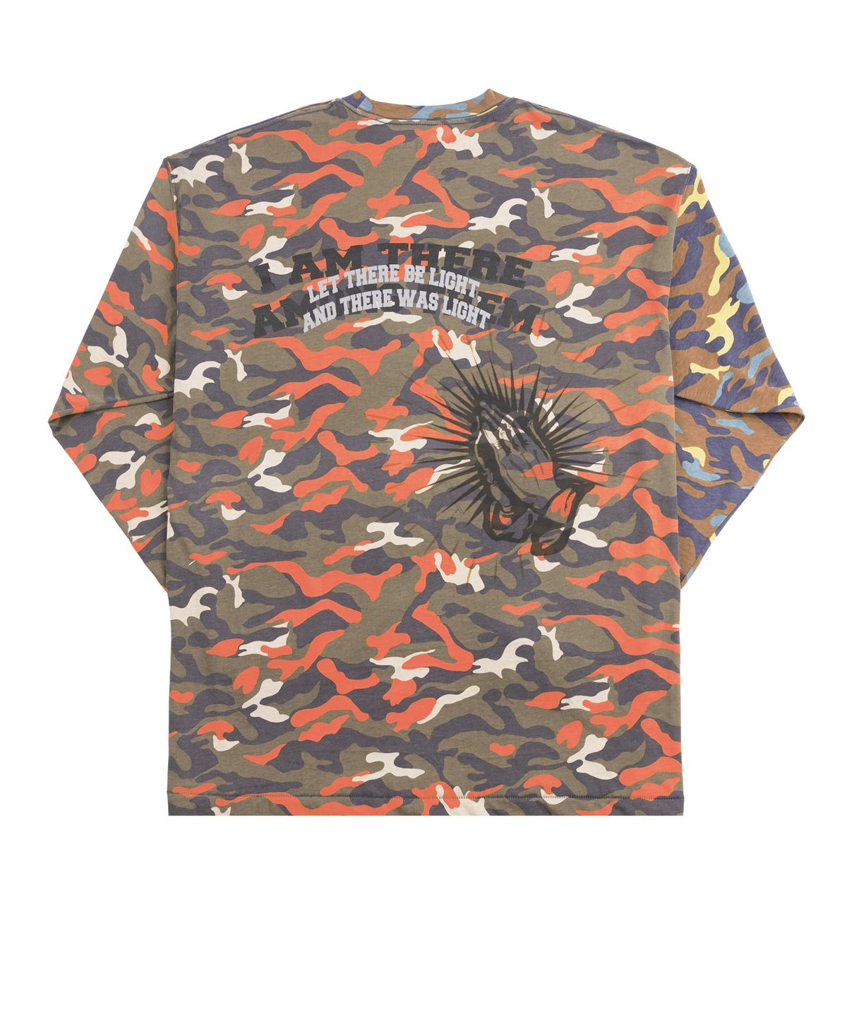 투위드(TUEWID) oversized longsleeve t-shirts in Blue / Orange