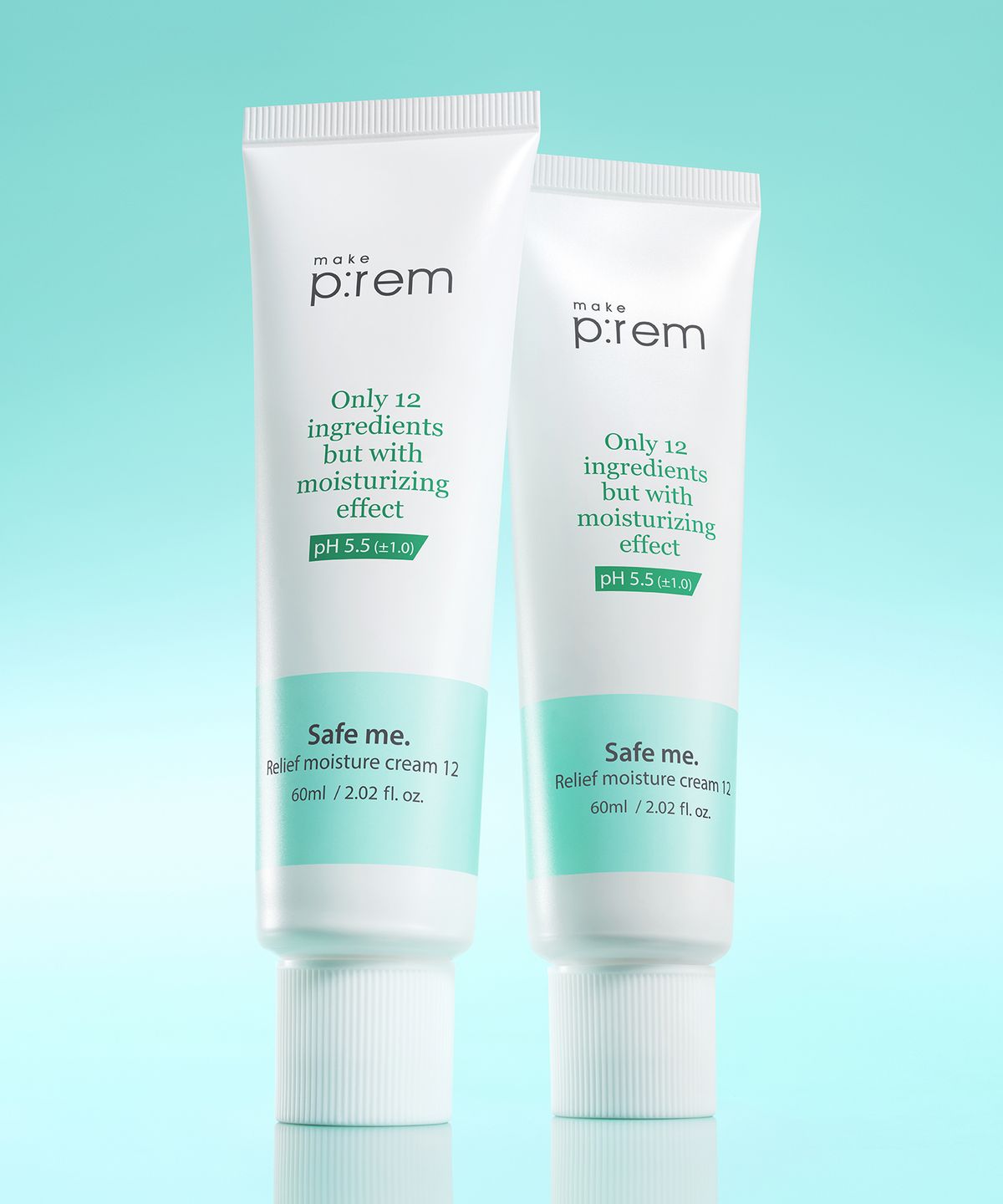 메이크프렘(MAKEPREM) 세이프 미 릴리프 모이스처 크림12 듀오 기획세트 60ml+60ml