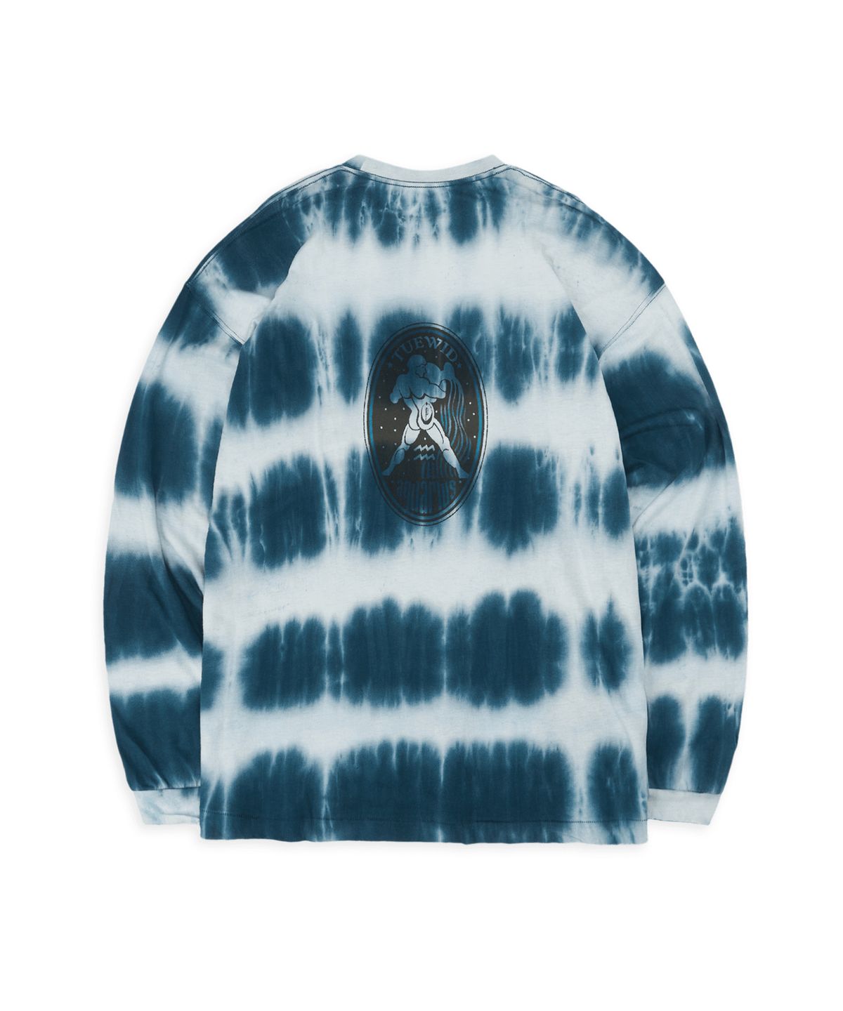 투위드(TUEWID) oversized longsleeve t-shirts in Faded Blue