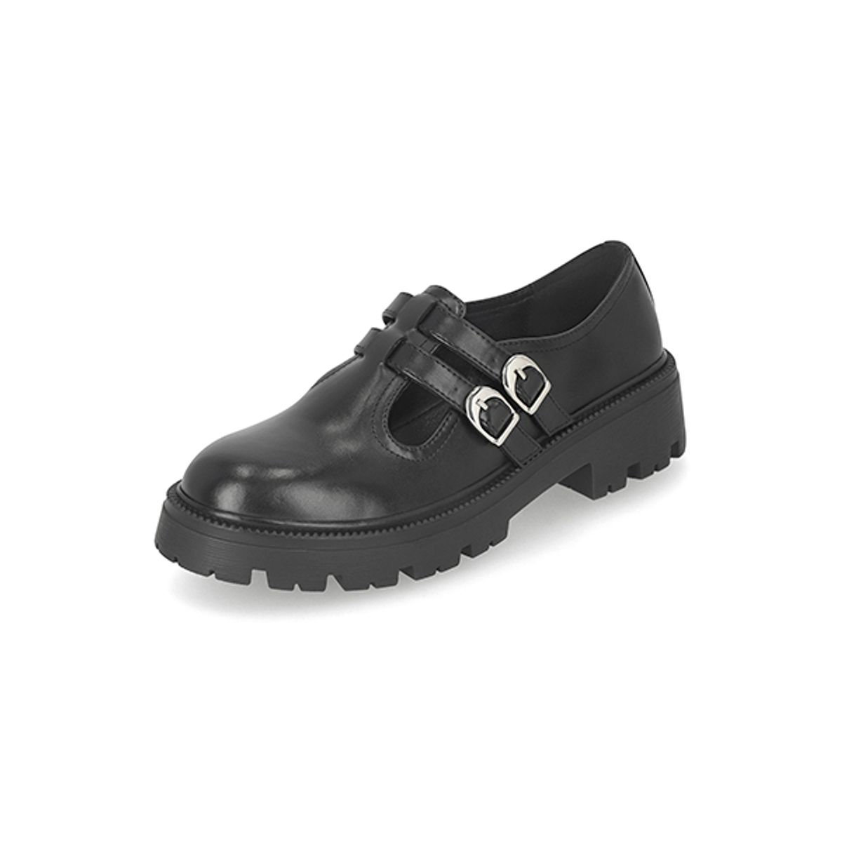 엘칸토(ELCANTO) 마쯔 여성 더블 T스트랩 캐주얼 로퍼 4.5cm LCWC60M539