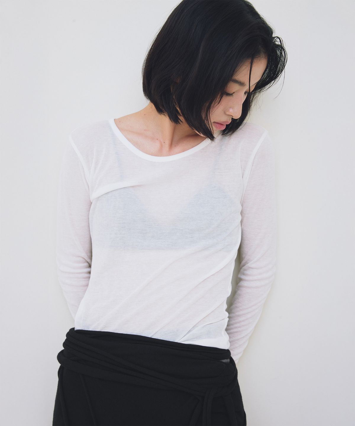 로우타이드(LOW TIDE) LONG SLEEVE T-SHIRT [WHITE]