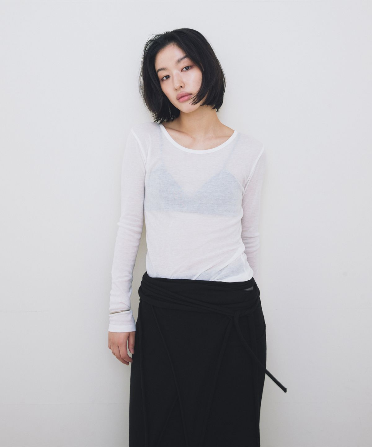 로우타이드(LOW TIDE) LONG SLEEVE T-SHIRT [WHITE]