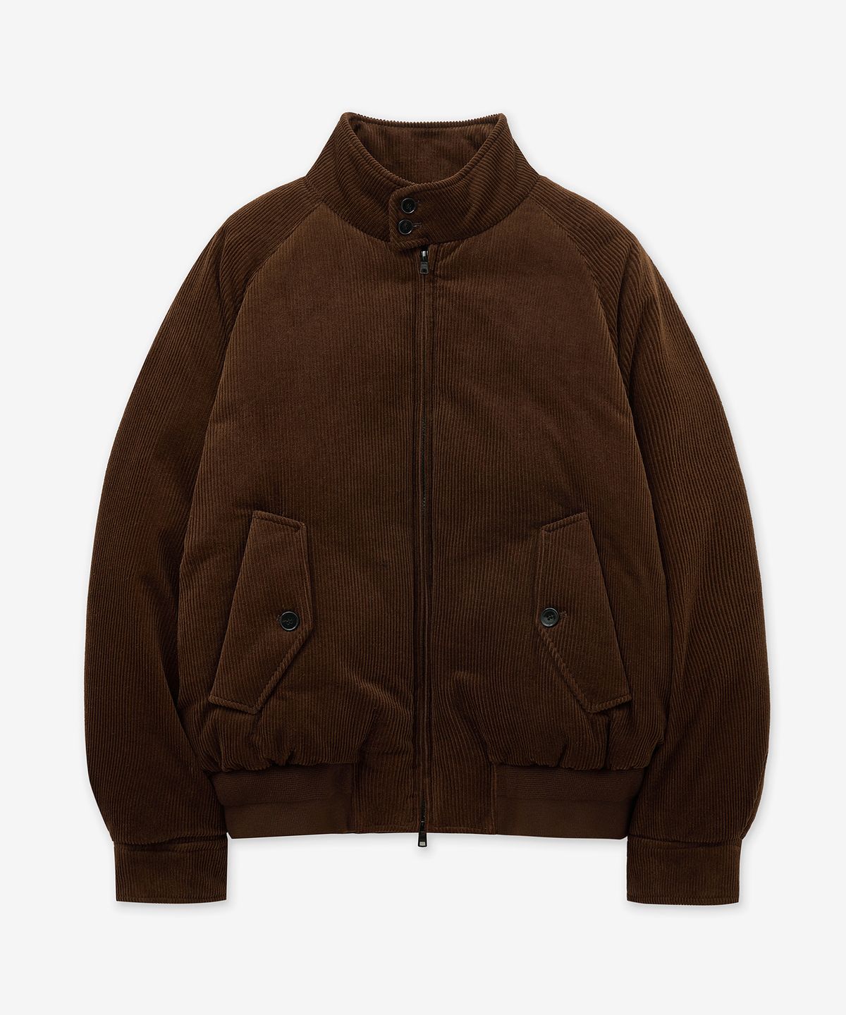 티엔지티(TNGT) European-goose Corduroy Herrington down Jumper (Brown) TNJU5F205W2