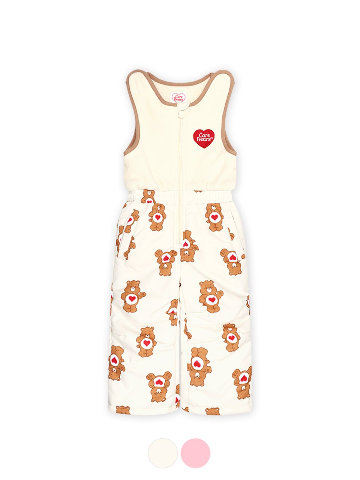 케어베어(CAREBEARS) 귀여운 텐더하트베어 귀달이 스키팬츠
