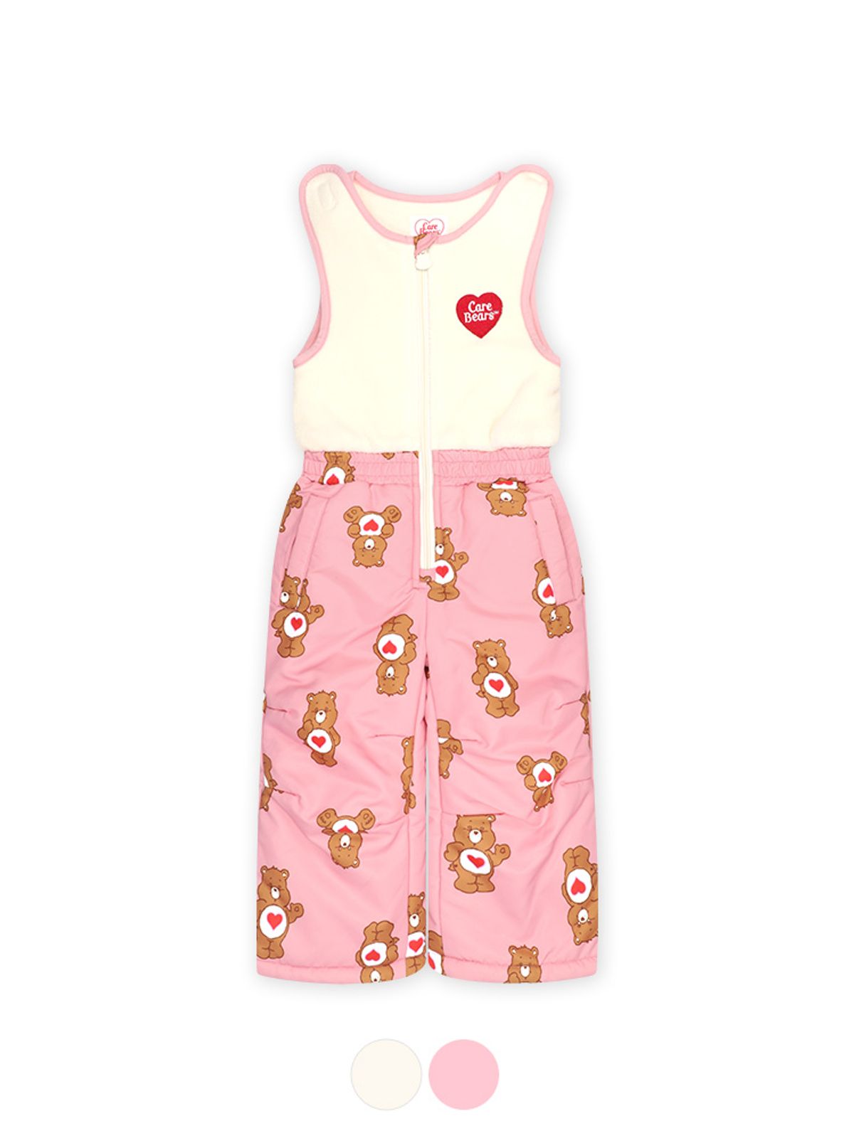 케어베어(CAREBEARS) 귀여운 텐더하트베어 귀달이 스키팬츠