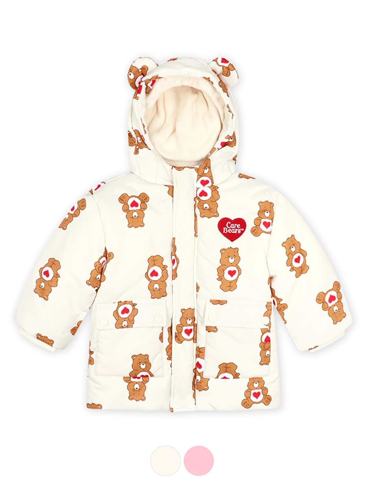 케어베어(CAREBEARS) 귀여운 텐더하트베어 귀달이 스키점퍼