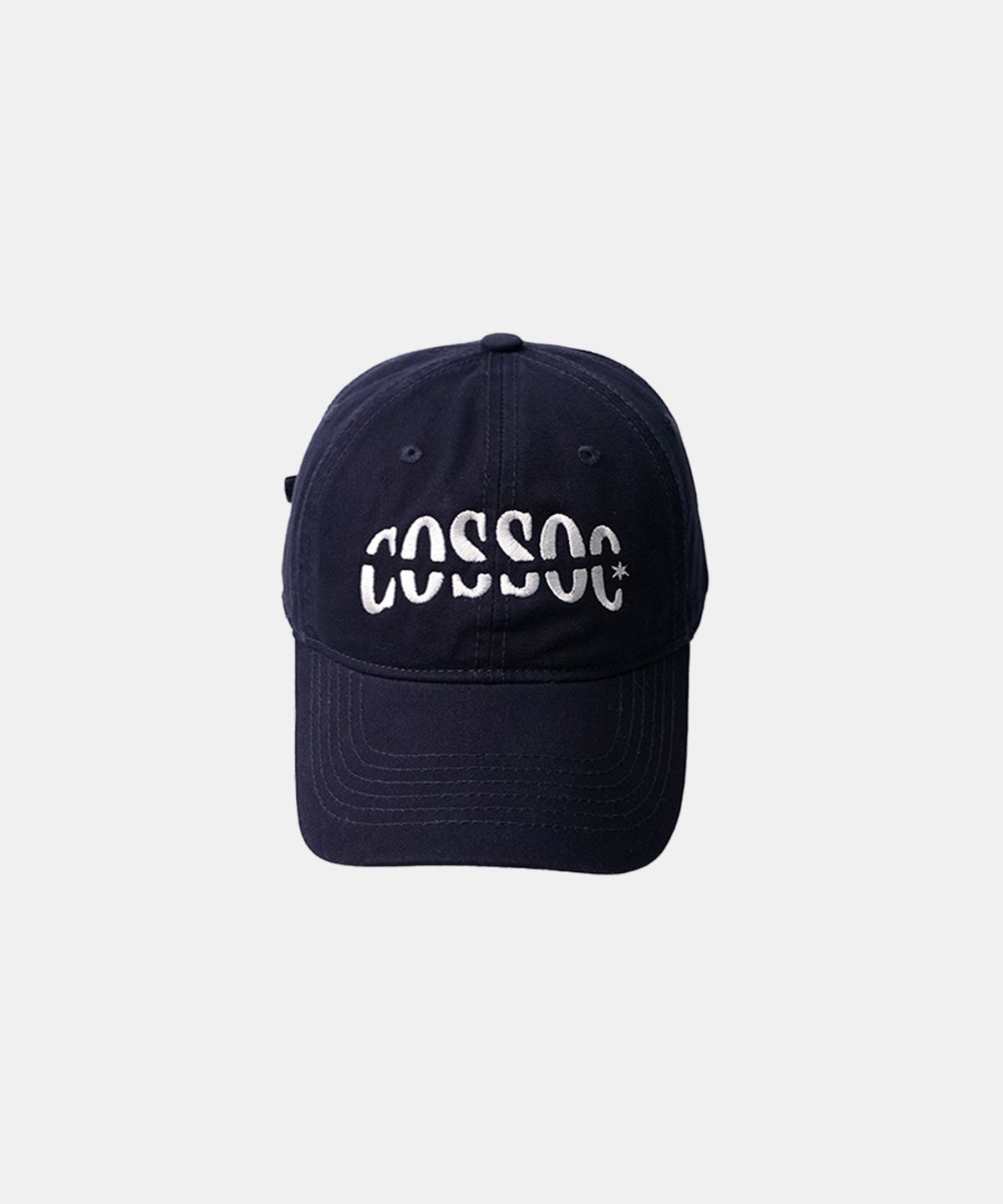 코소(COSO) 베이직 텍스트 로고 워시드 볼캡 (브라운)