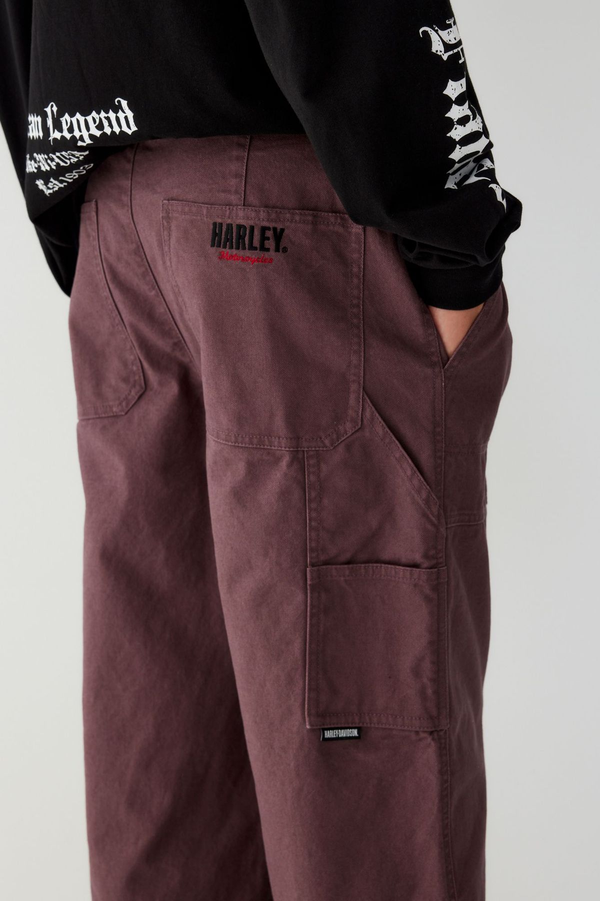 할리데이비슨 컬렉션스®(HARLEY-DAVIDSON COLLECTIONS®) 더블니 워크팬츠_퍼플 HH15320002