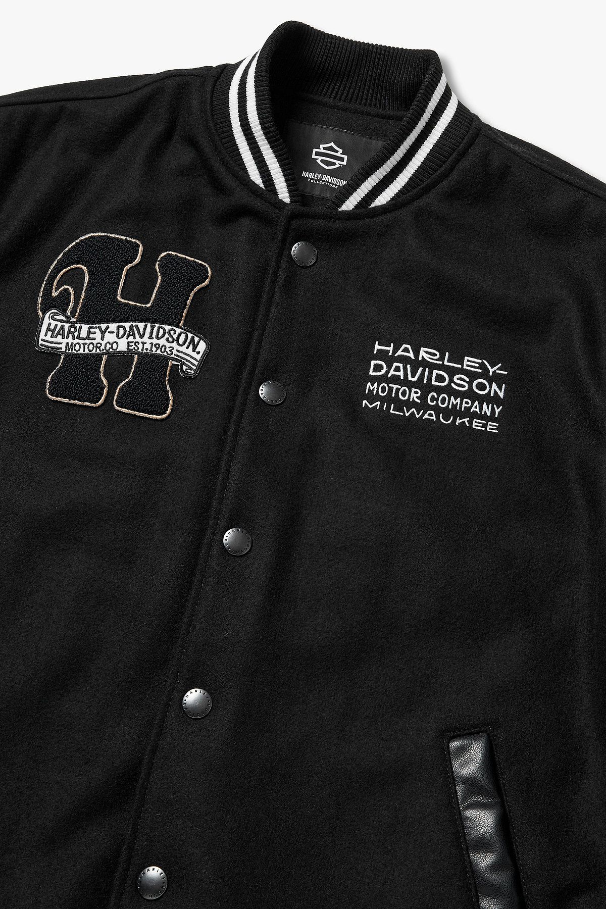 할리데이비슨 컬렉션스®(HARLEY-DAVIDSON COLLECTIONS®) 스타디움 점퍼_블랙 HH15303204