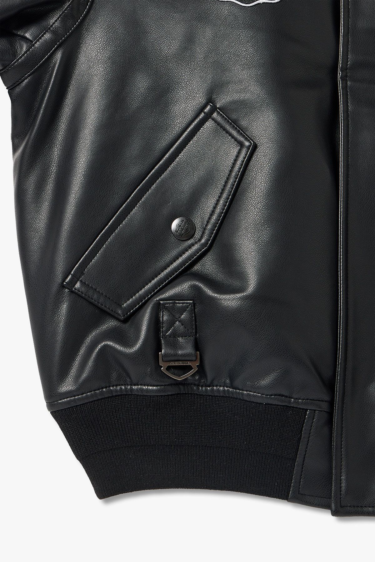 할리데이비슨 컬렉션스®(HARLEY-DAVIDSON COLLECTIONS®) NIFTY SYNTHETIC LEATHER 항공점퍼_블랙 HH15301002